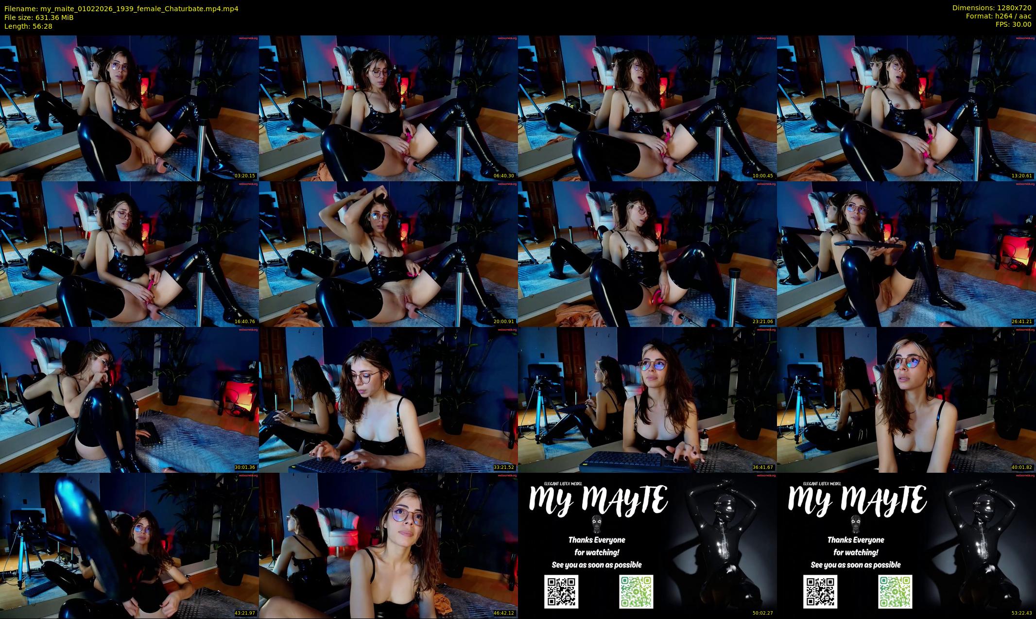 my_maite — 57 minute Chaturbate female cam show recording, 720p, Feb 1, 2026