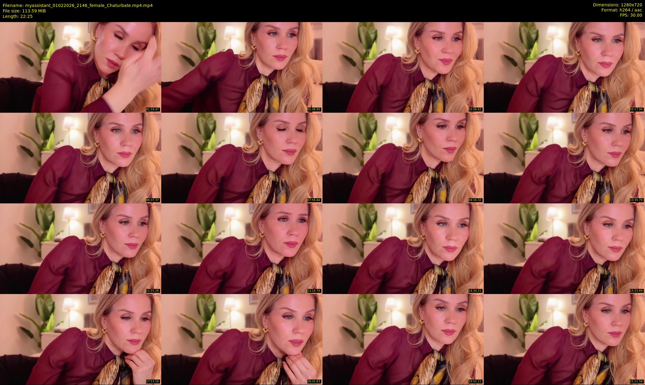 myassistant — 23 minute Chaturbate female cam show recording, 720p, Feb 1, 2026