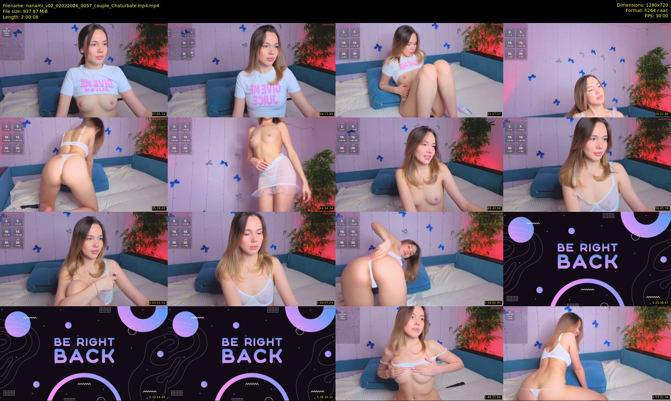 nanami_v02 — 121 minute Chaturbate couple cam show recording, 720p, Feb 2, 2026
