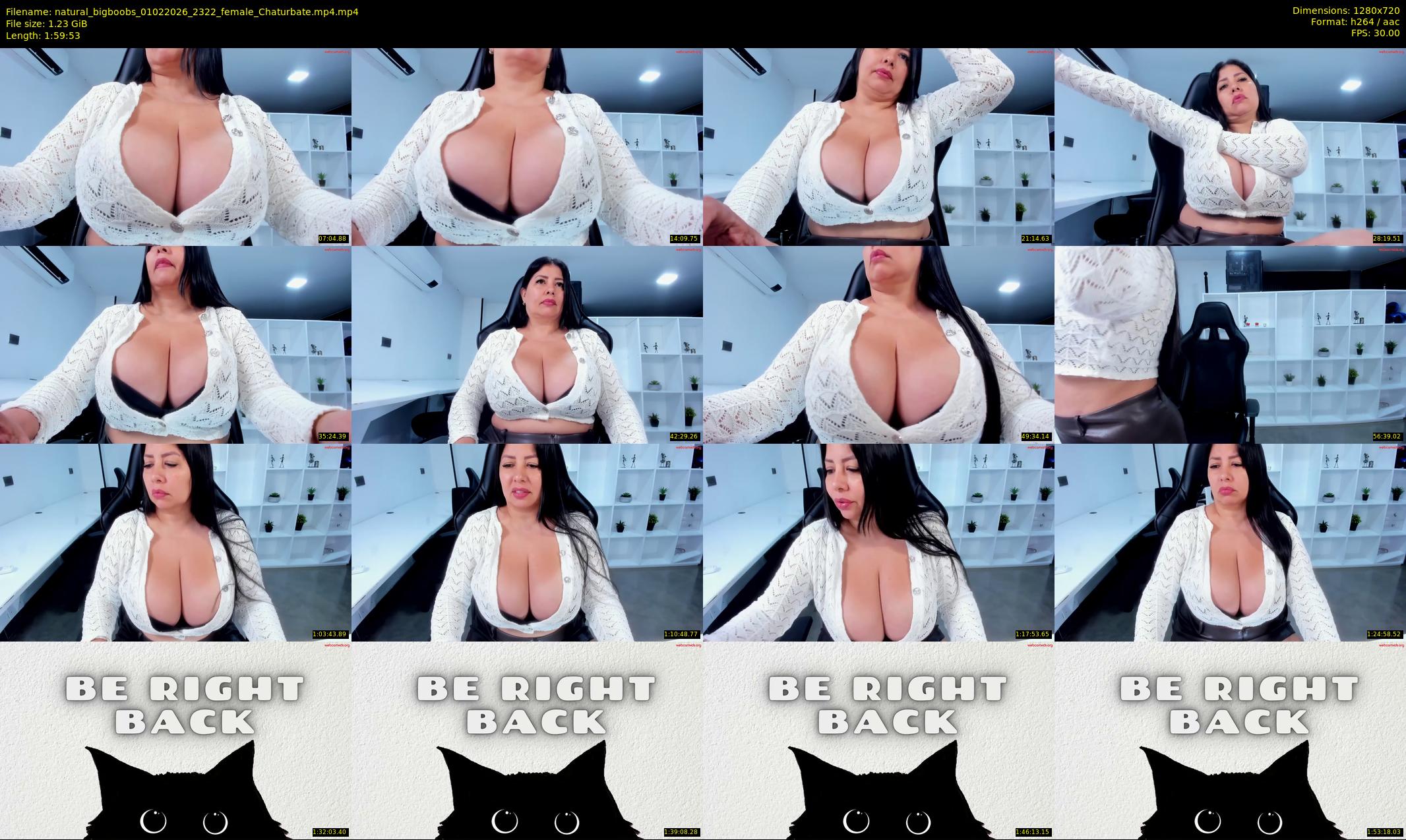natural_bigboobs — 120 minute Chaturbate female cam show recording, 720p, Feb 1, 2026