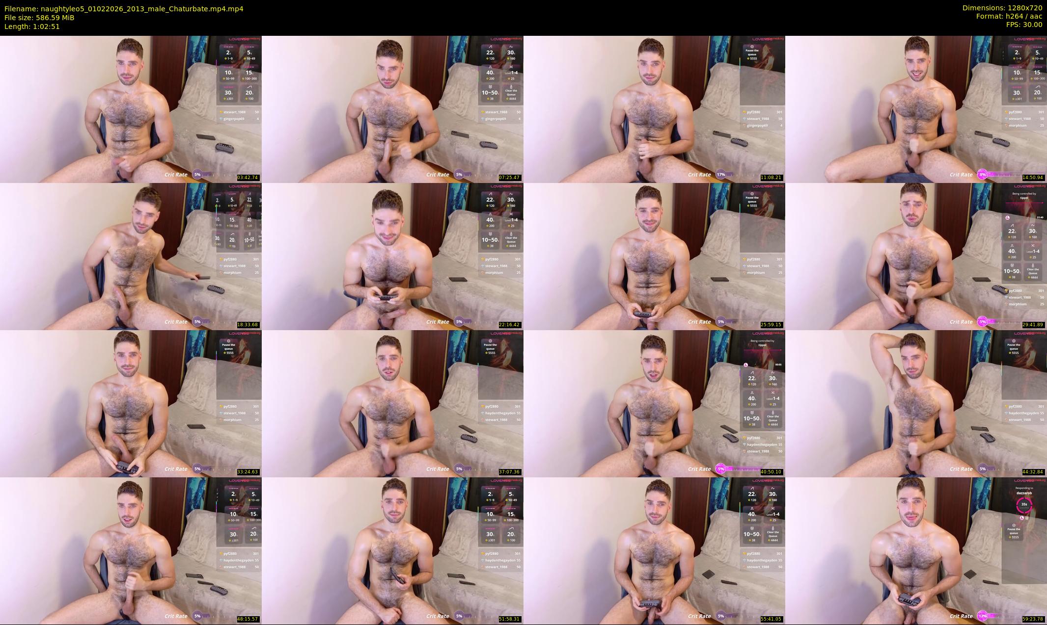 naughtyleo5 — 63 minute Chaturbate male cam show recording, 720p, Feb 1, 2026