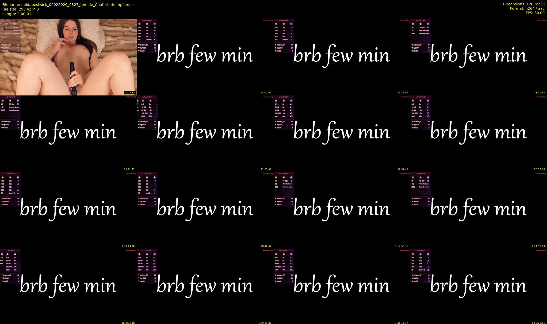 neldabestwick — 121 minute Chaturbate couple cam show recording, 720p, Feb 2, 2026