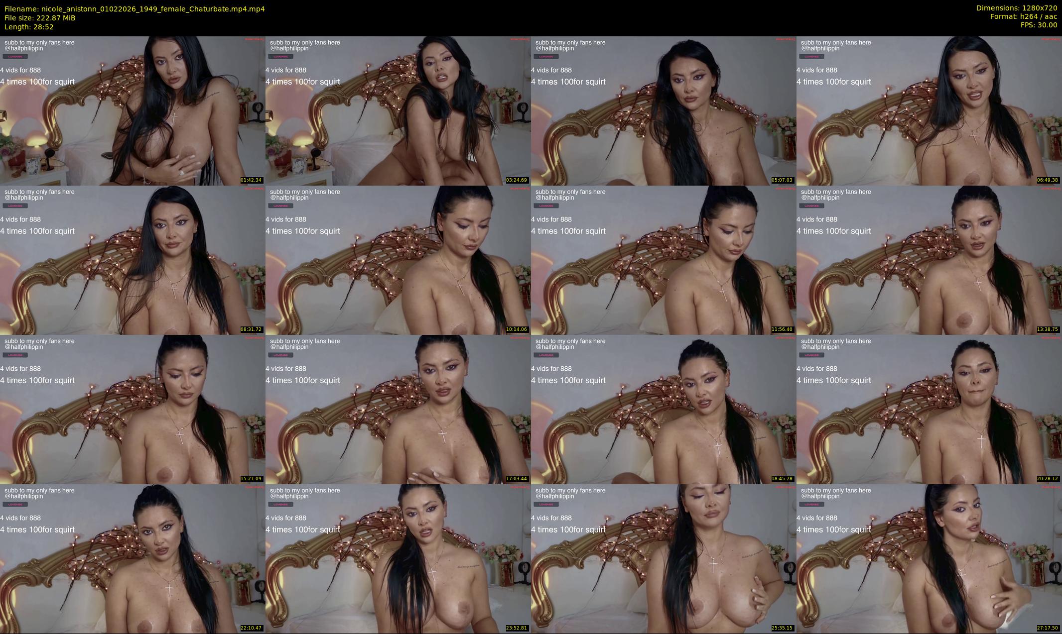 nicole_anistonn — 29 minute Chaturbate female cam show recording, 720p, Feb 1, 2026