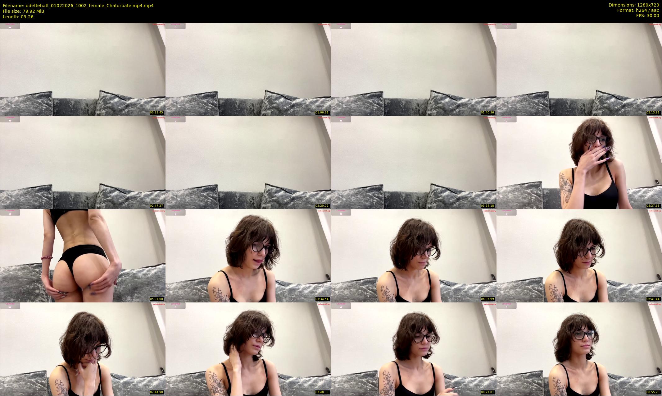 odettehatt — 10 minute Chaturbate female cam show recording, 720p, Feb 1, 2026