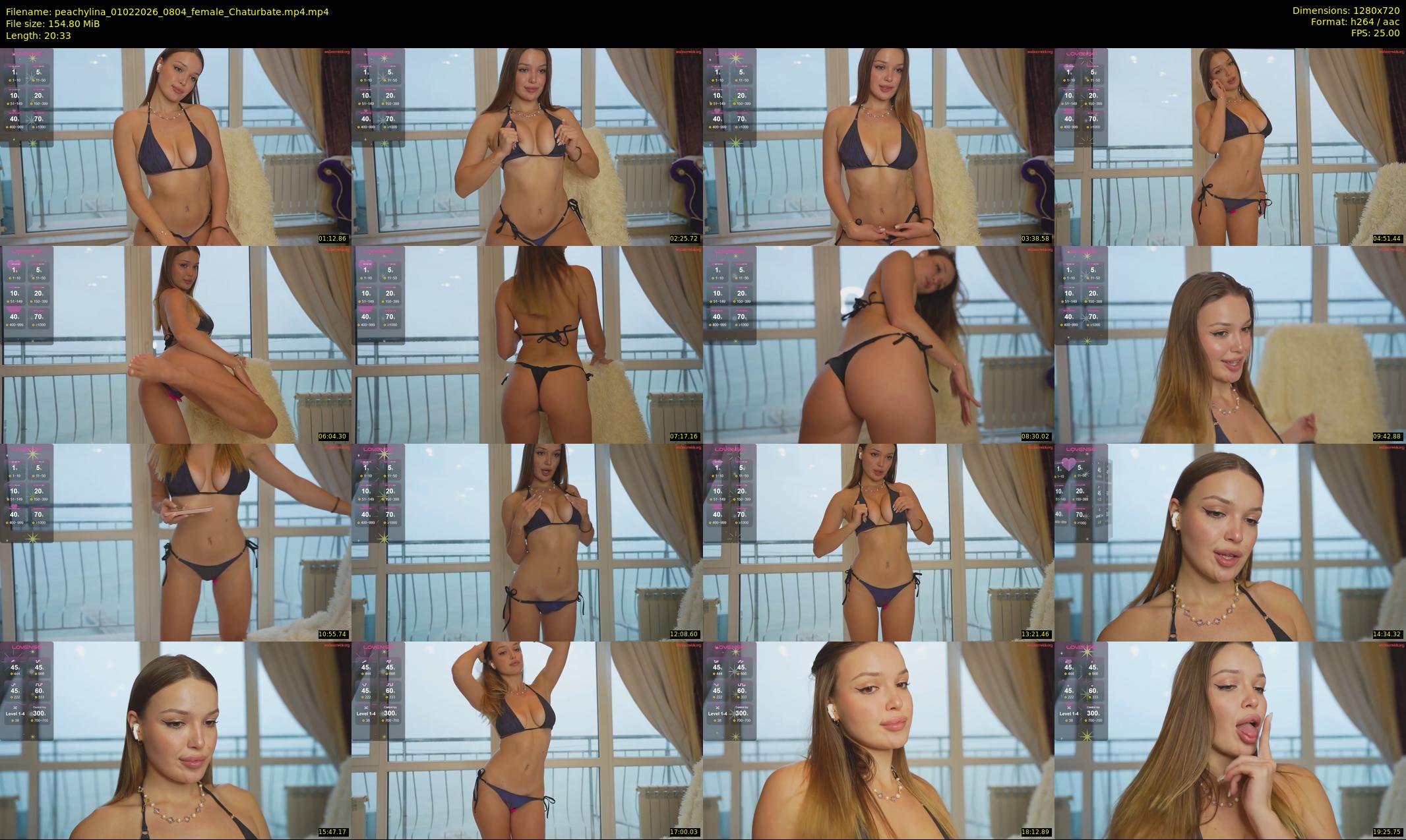 peachylina — 21 minute Chaturbate female cam show recording, 720p, Feb 1, 2026