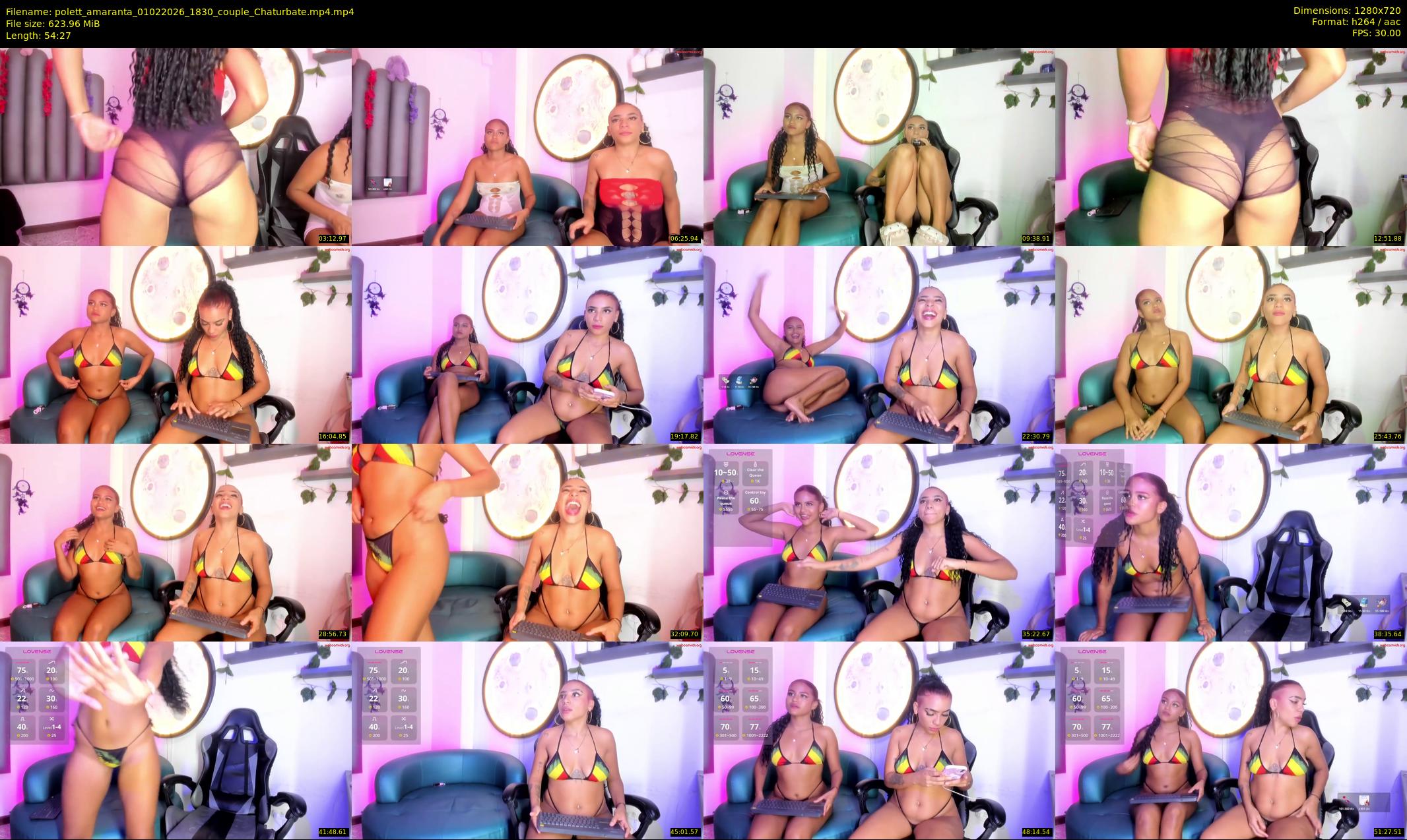 polett_amaranta — 55 minute Chaturbate couple cam show recording, 720p, Feb 1, 2026