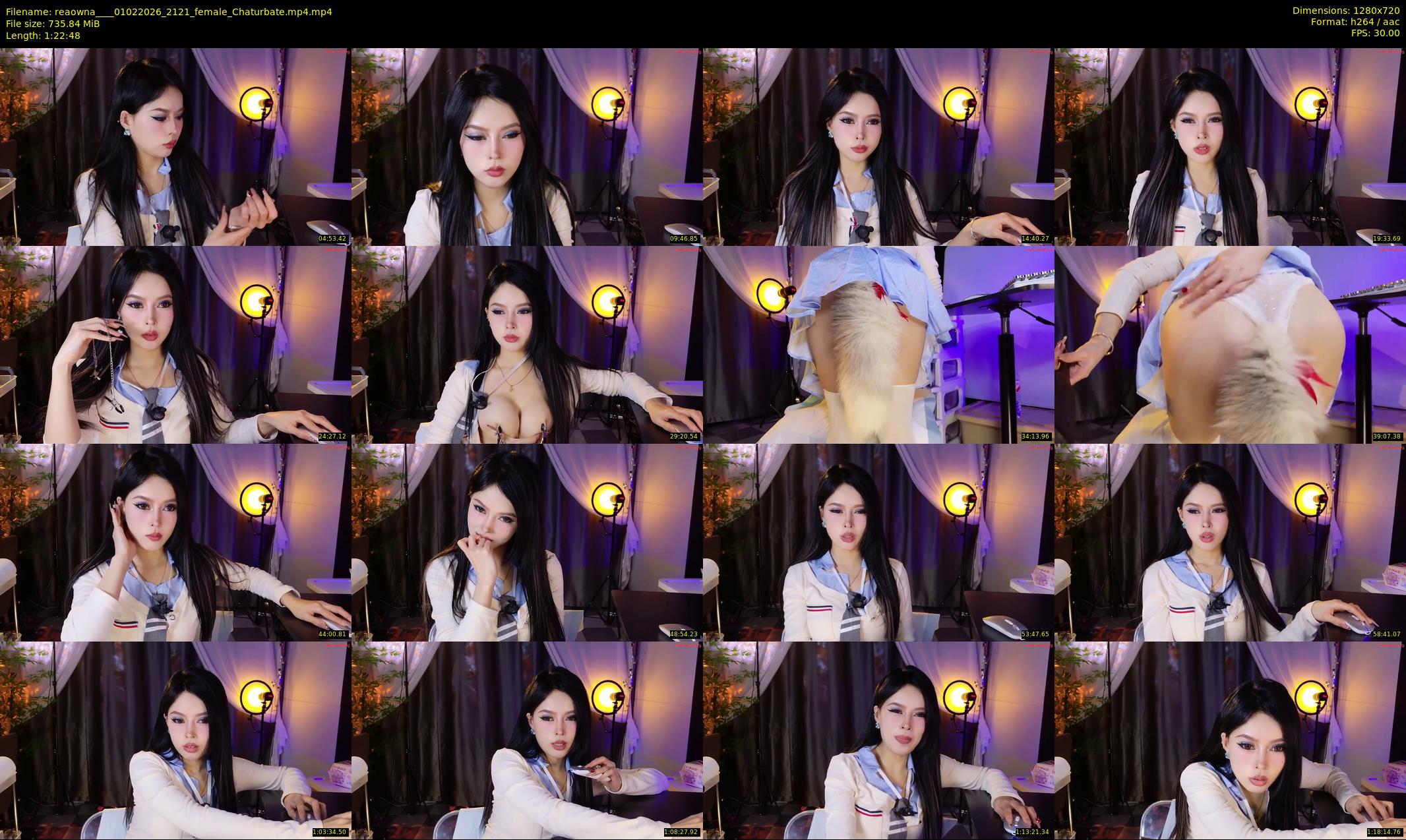 reaowna___ — 83 minute Chaturbate female cam show recording, 720p, Feb 1, 2026
