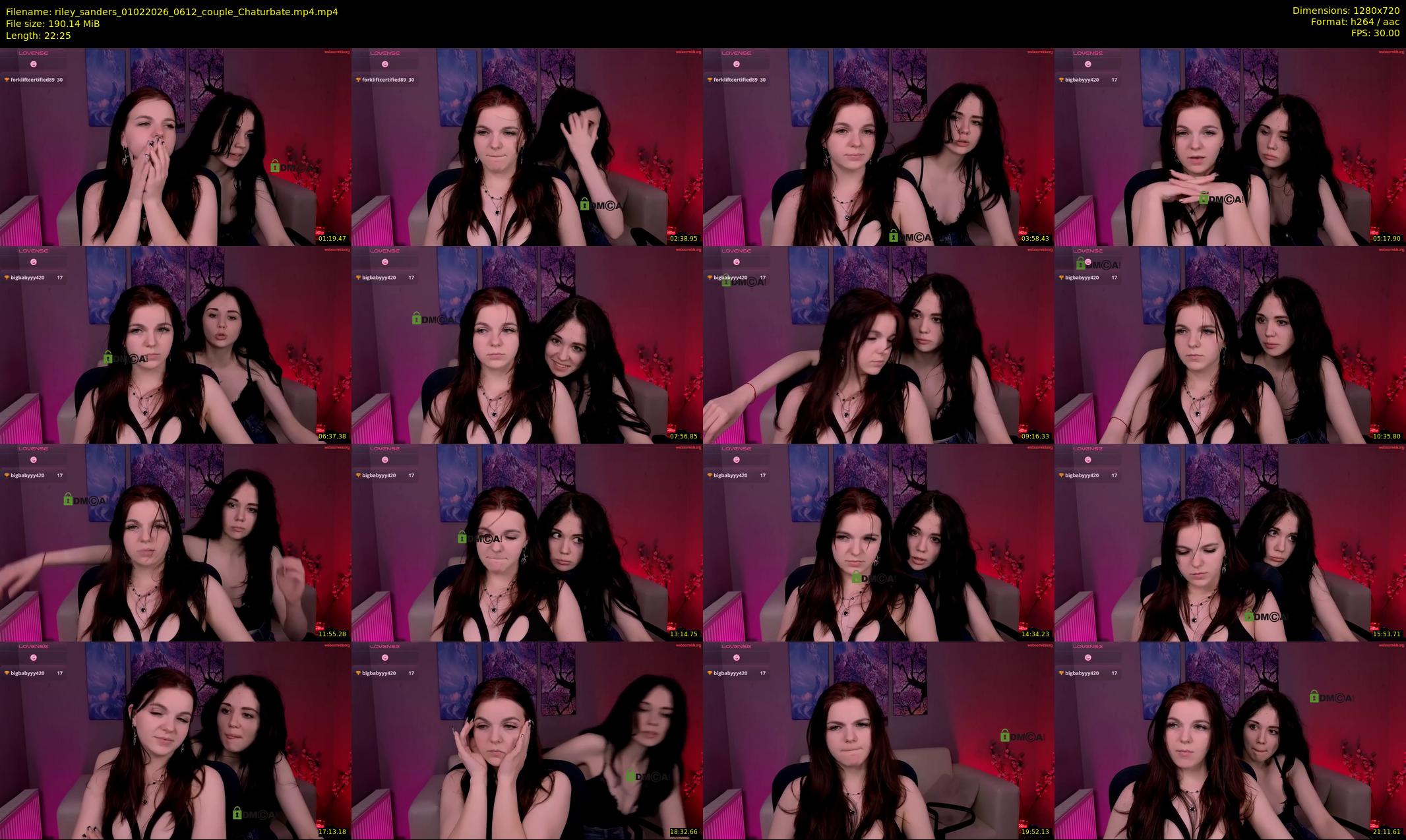riley_sanders — 23 minute Chaturbate couple cam show recording, 720p, Feb 1, 2026