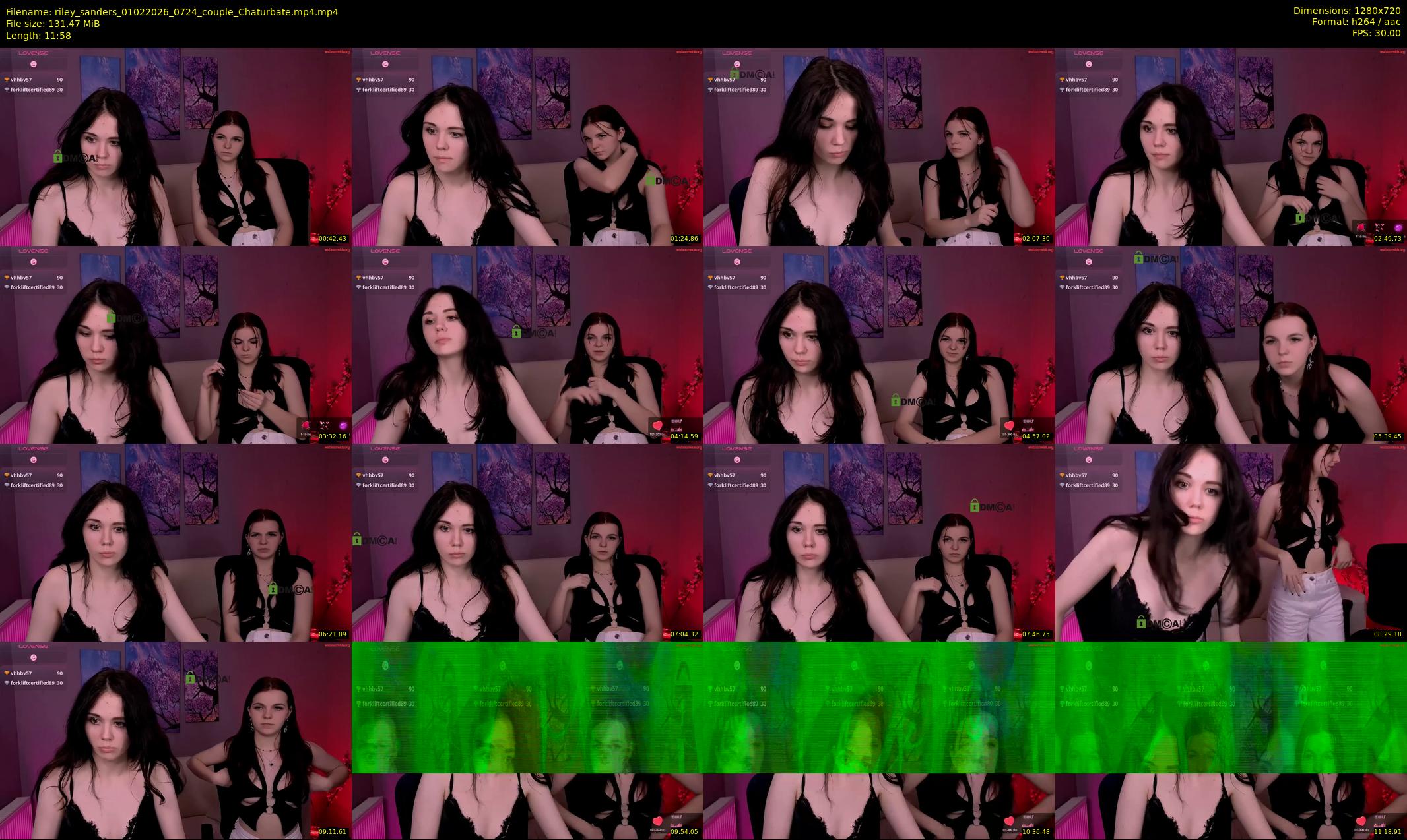 riley_sanders — 12 minute Chaturbate couple cam show recording, 720p, Feb 1, 2026