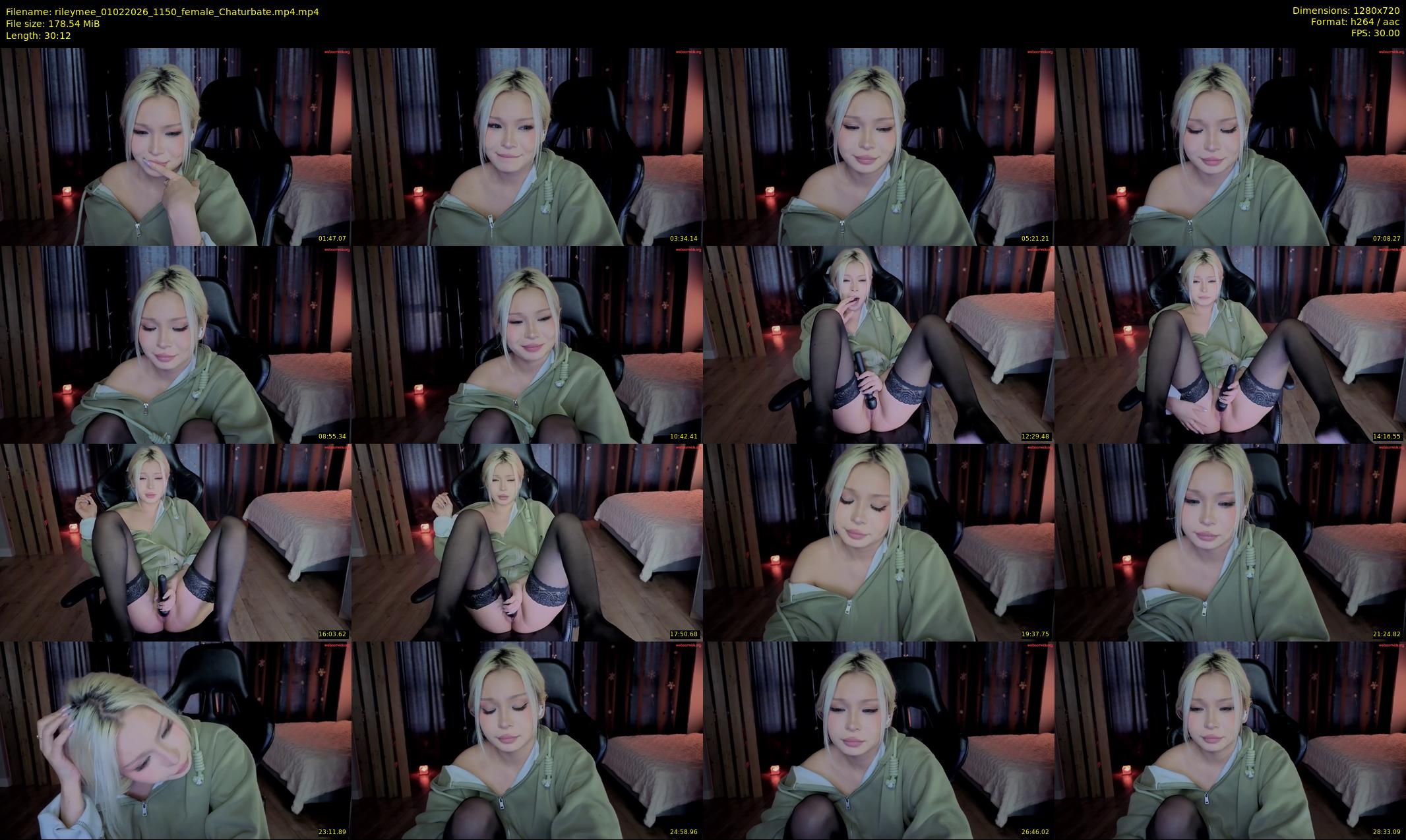 rileymee — 31 minute Chaturbate female cam show recording, 720p, Feb 1, 2026