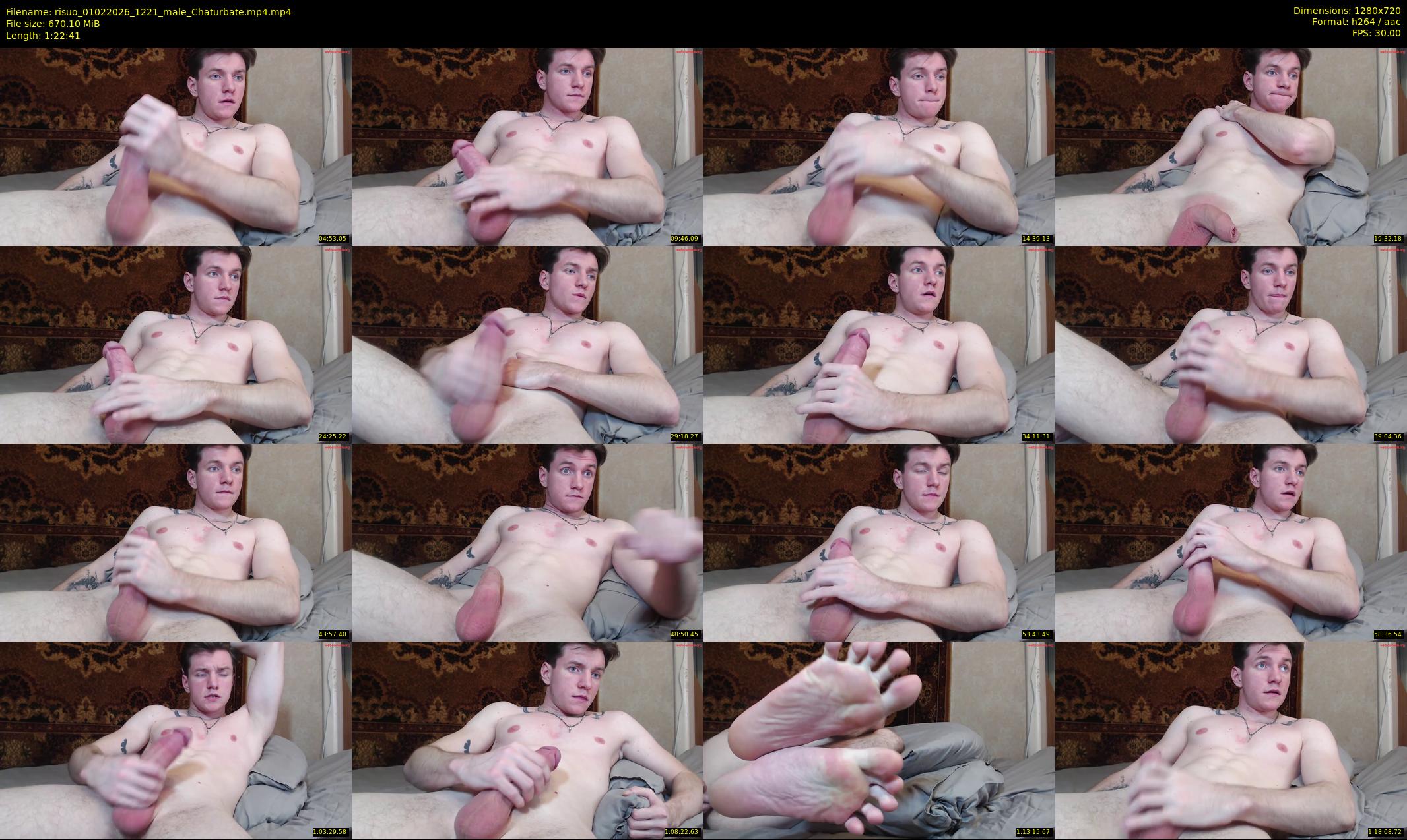 risuo — 83 minute Chaturbate male cam show recording, 720p, Feb 1, 2026