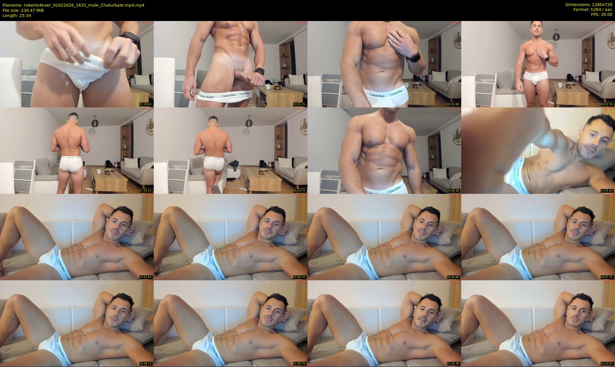 roberto4ever — 26 minute Chaturbate male cam show recording, 720p, Feb 1, 2026