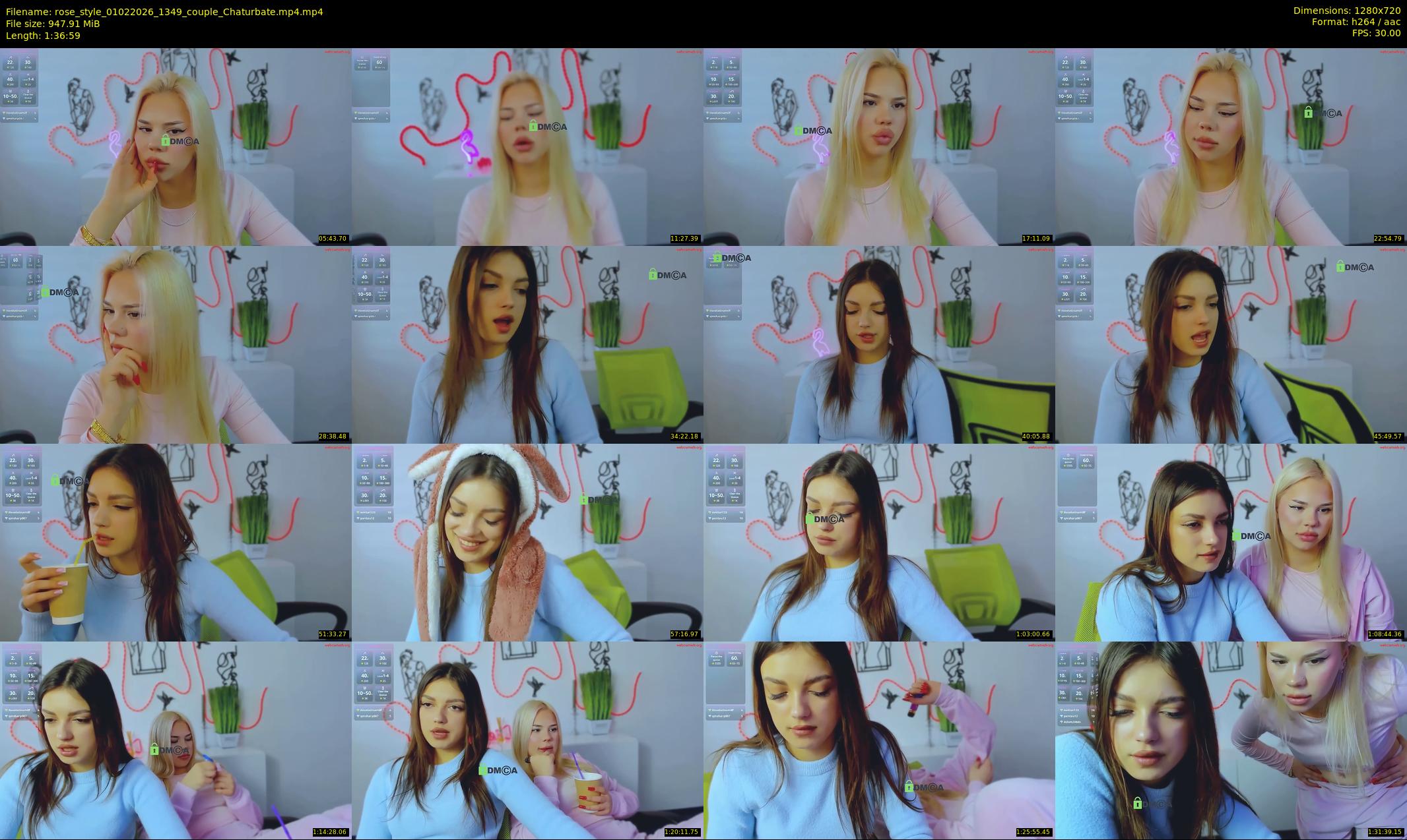 rose_style — 97 minute Chaturbate couple cam show recording, 720p, Feb 1, 2026