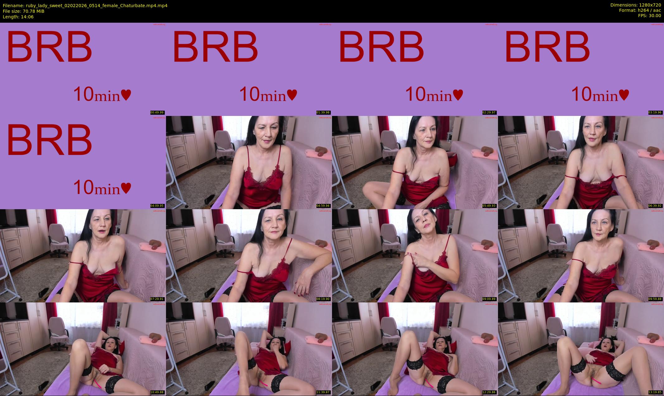 ruby_lady_sweet — 15 minute Chaturbate female cam show recording, 720p, Feb 2, 2026