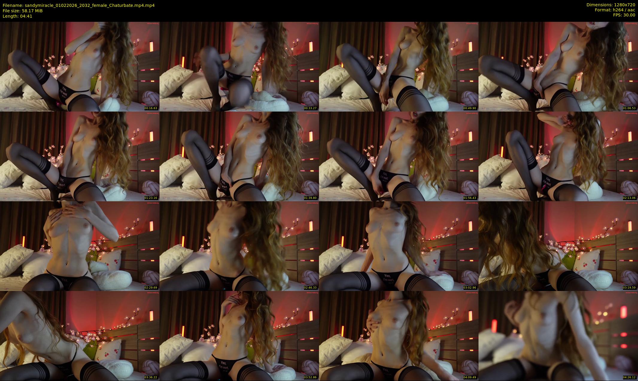 sandymiracle — 5 minute Chaturbate female cam show recording, 720p, Feb 1, 2026