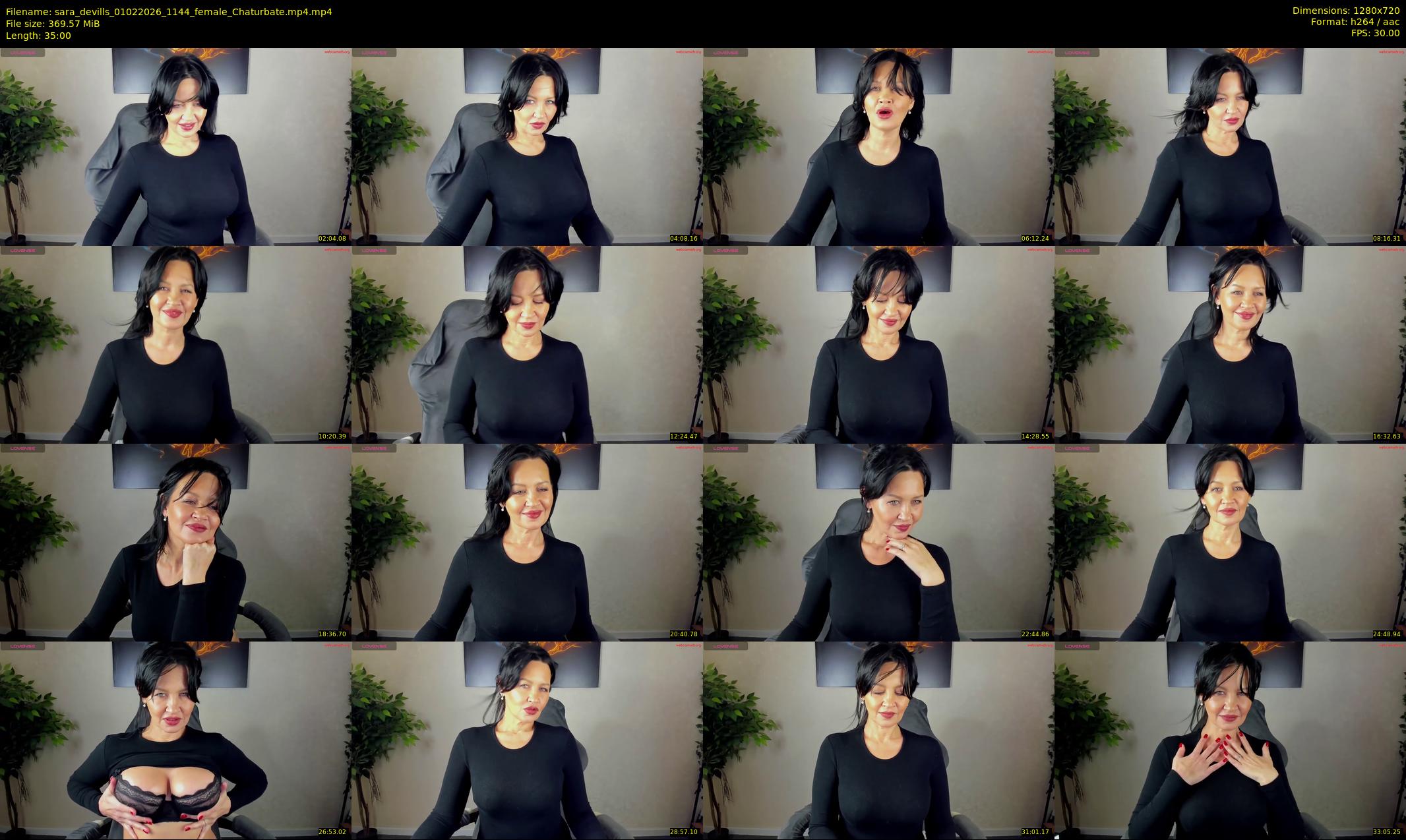 sara_devills — 35 minute Chaturbate female cam show recording, 720p, Feb 1, 2026