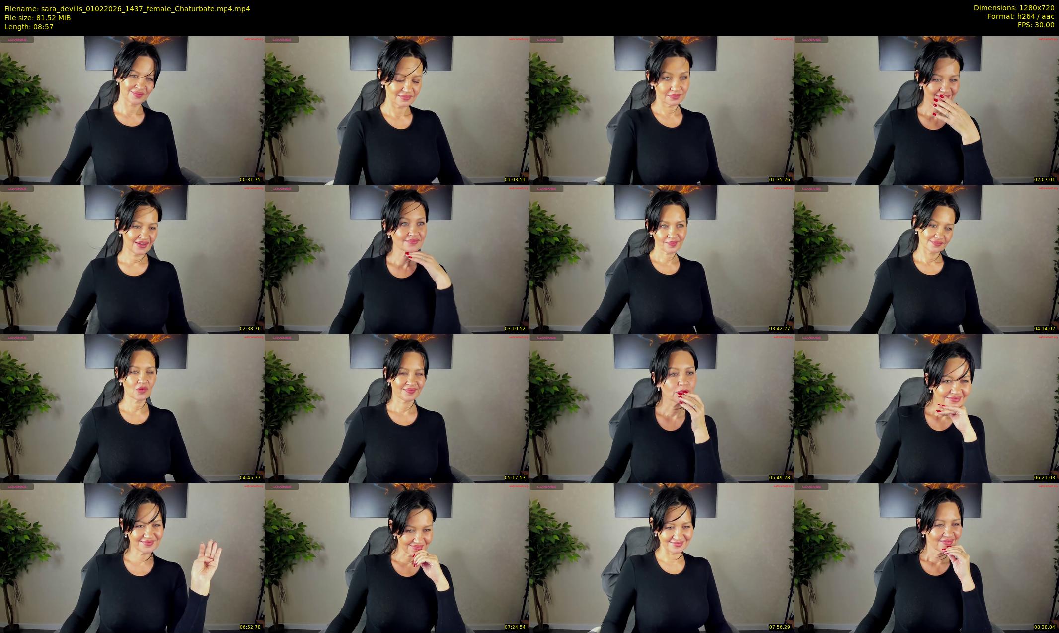 sara_devills — 9 minute Chaturbate female cam show recording, 720p, Feb 1, 2026