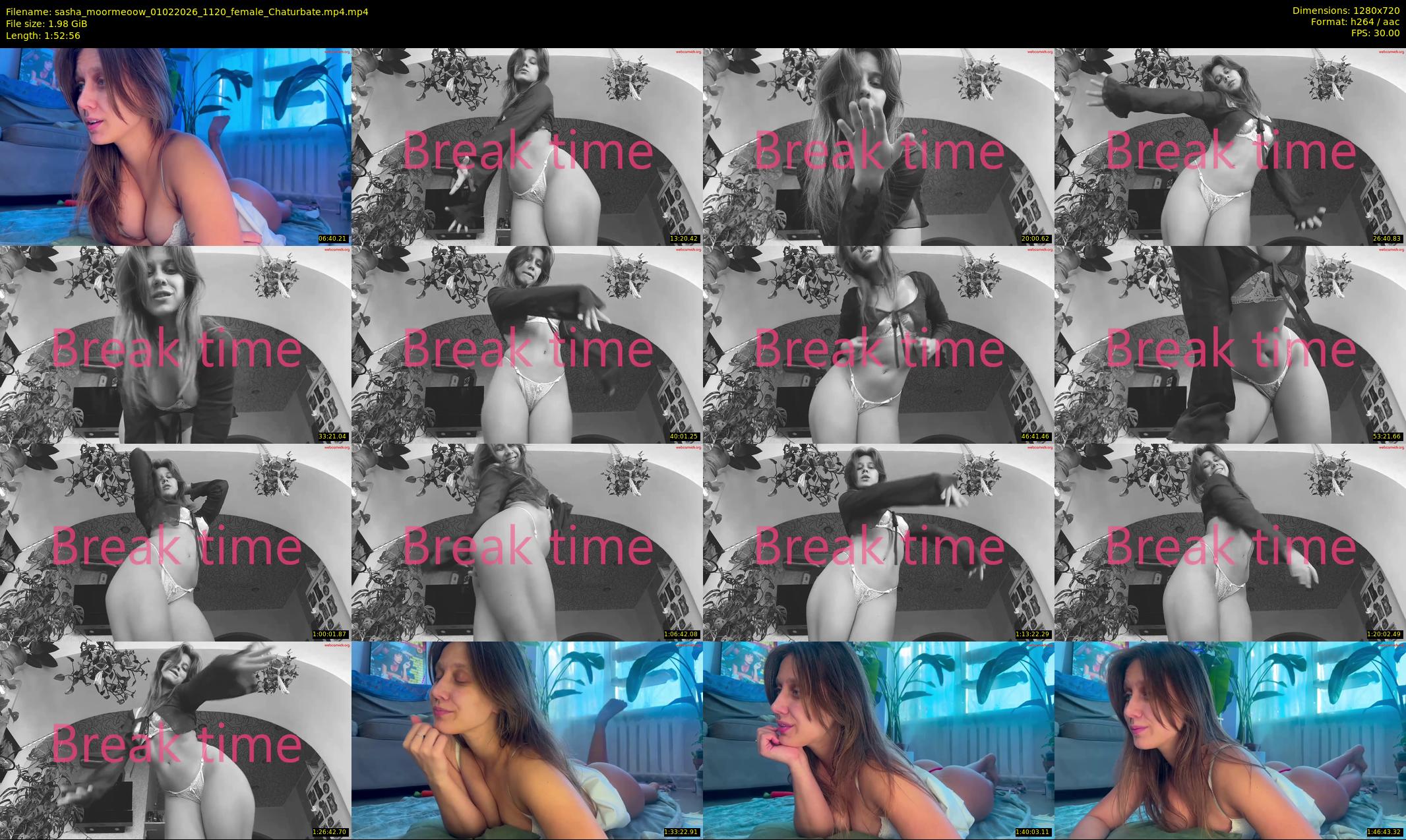 sasha_moormeoow — 113 minute Chaturbate female cam show recording, 720p, Feb 1, 2026