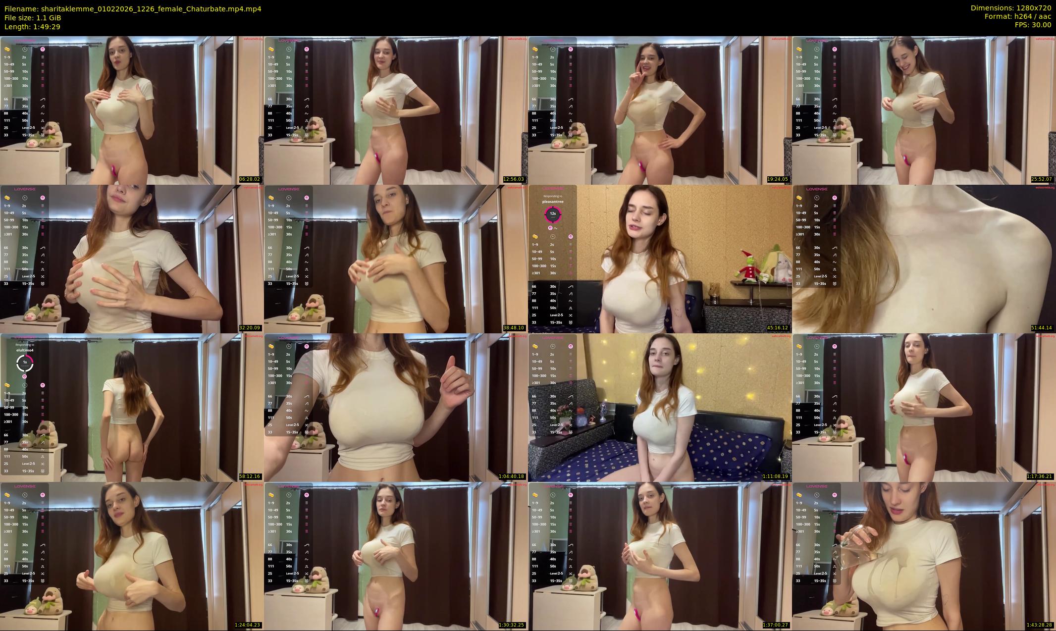 sharitaklemme — 110 minute Chaturbate female cam show recording, 720p, Feb 1, 2026