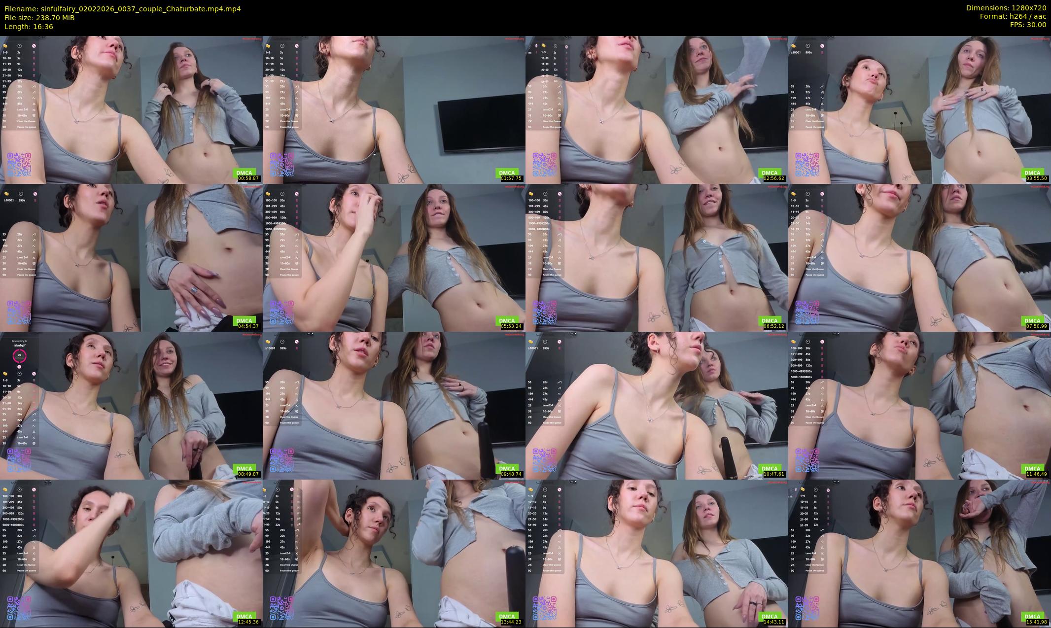 sinfulfairy — 17 minute Chaturbate couple cam show recording, 720p, Feb 2, 2026