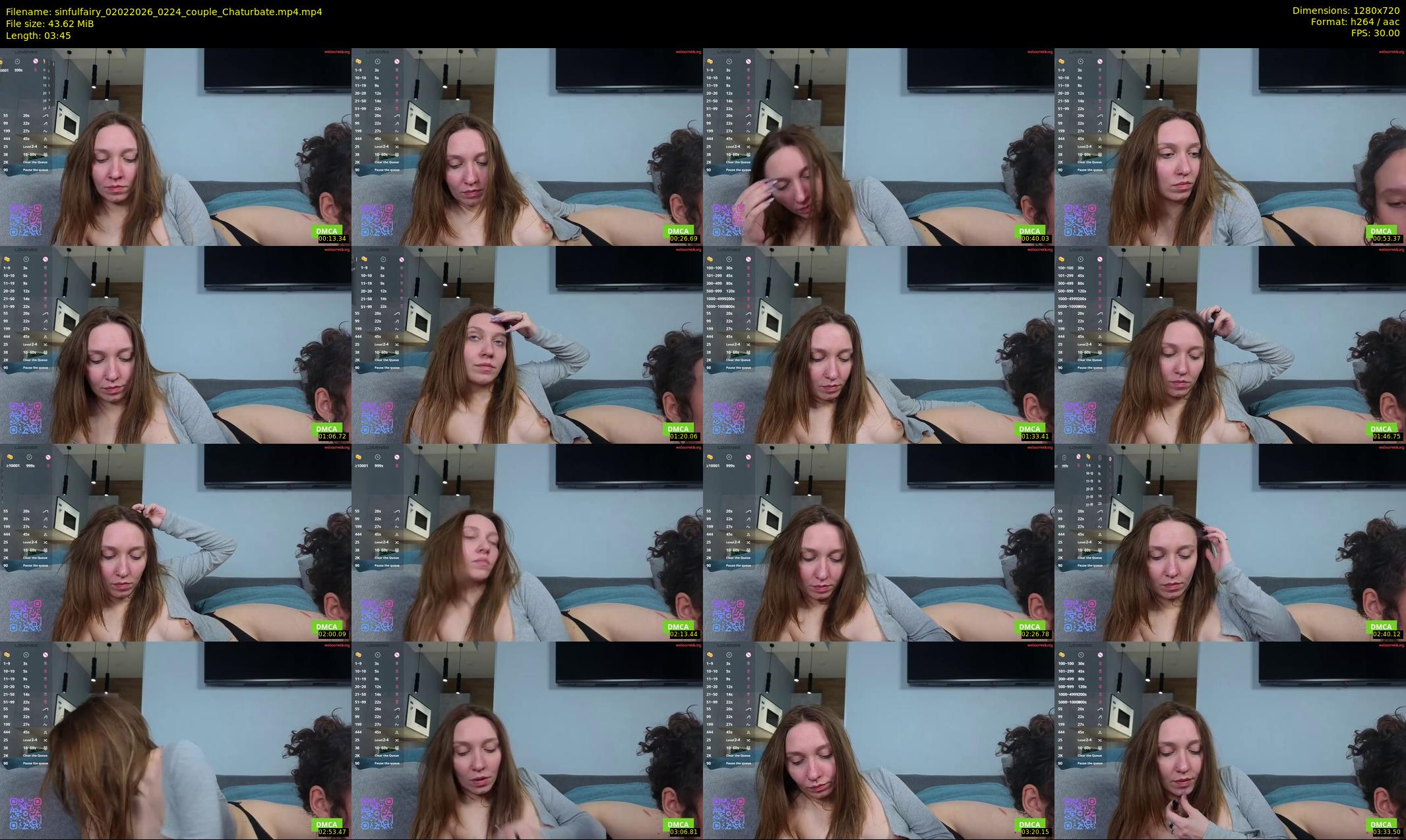 sinfulfairy — 4 minute Chaturbate couple cam show recording, 720p, Feb 2, 2026