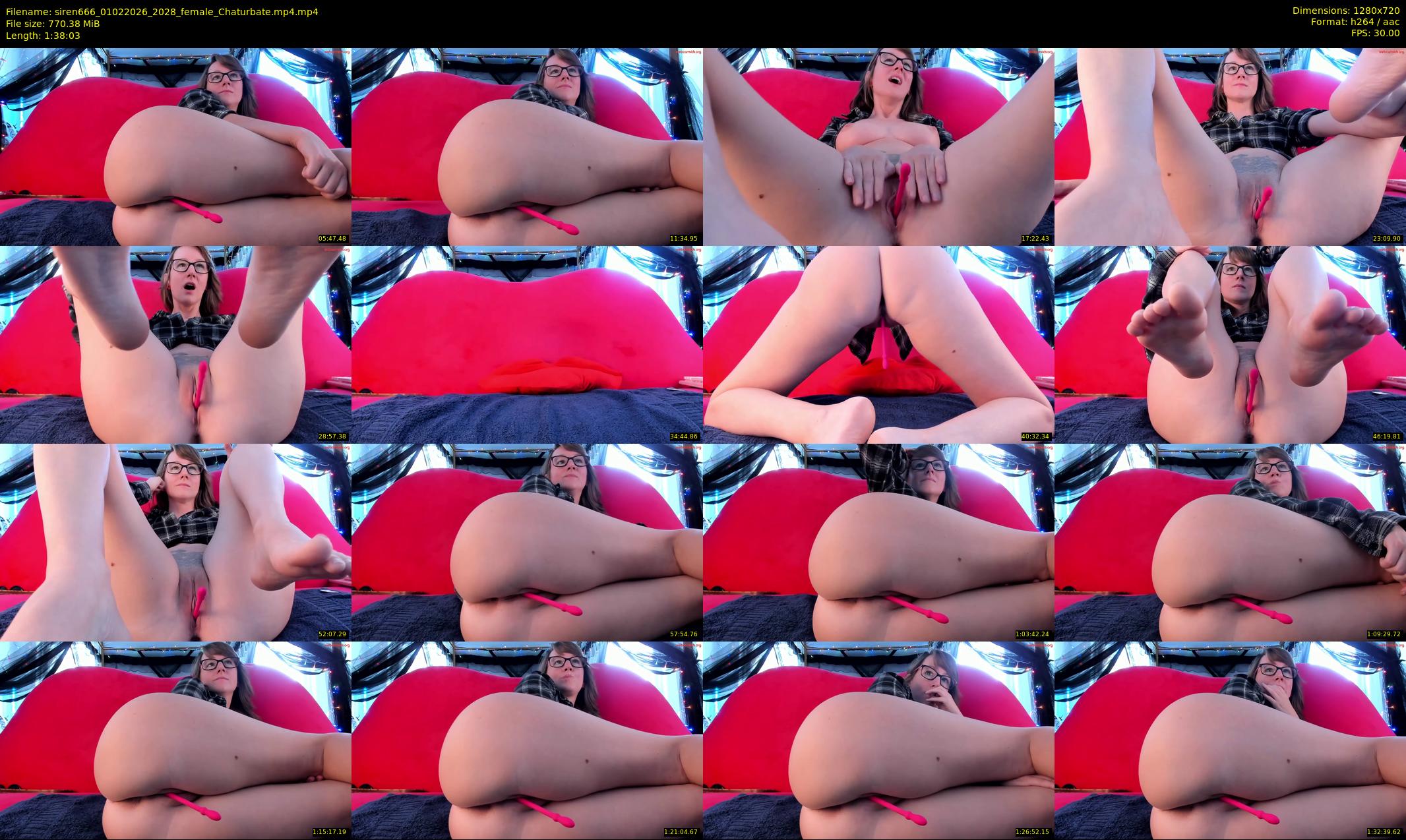 siren666 — 99 minute Chaturbate female cam show recording, 720p, Feb 1, 2026