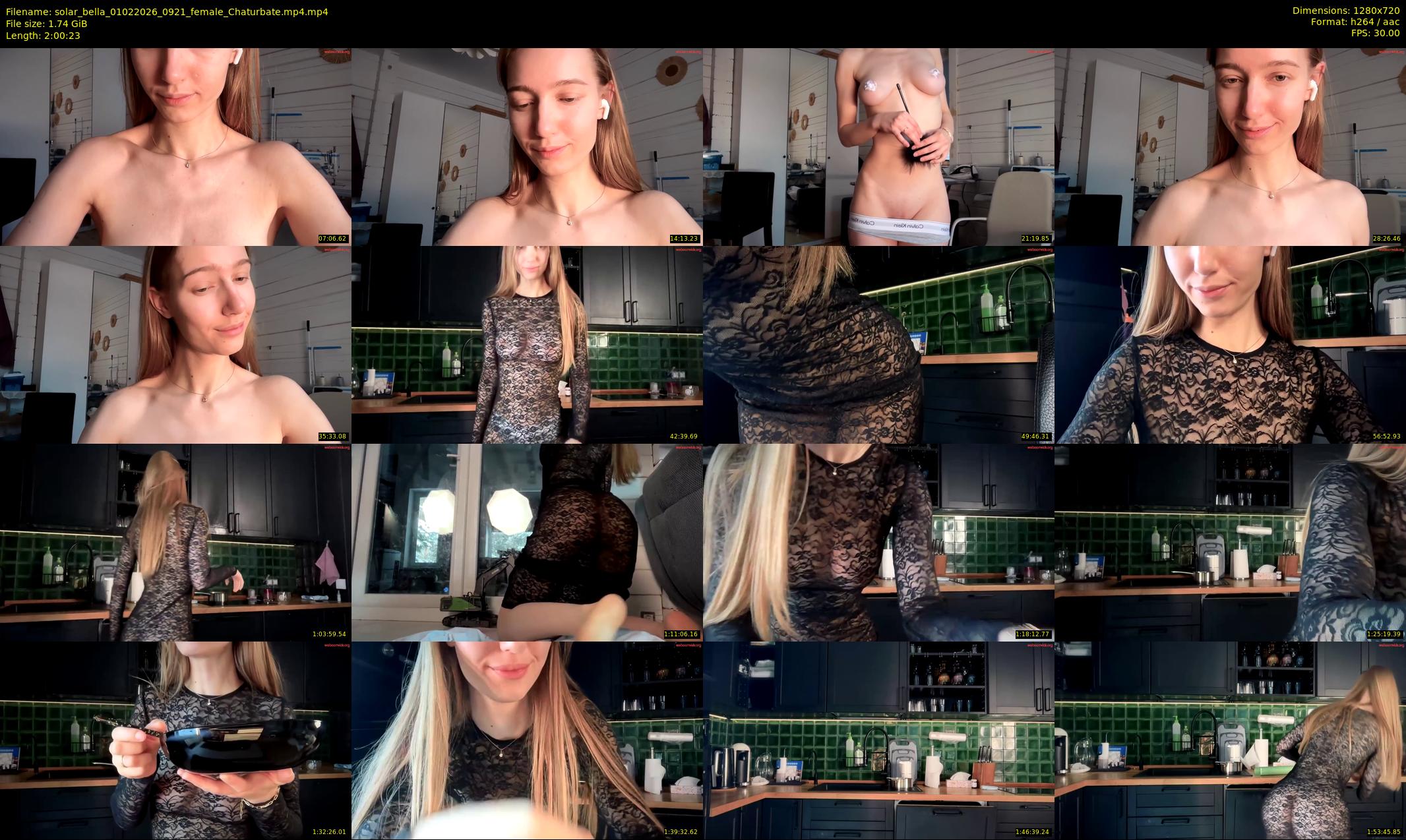 solar_bella — 121 minute Chaturbate female cam show recording, 720p, Feb 1, 2026