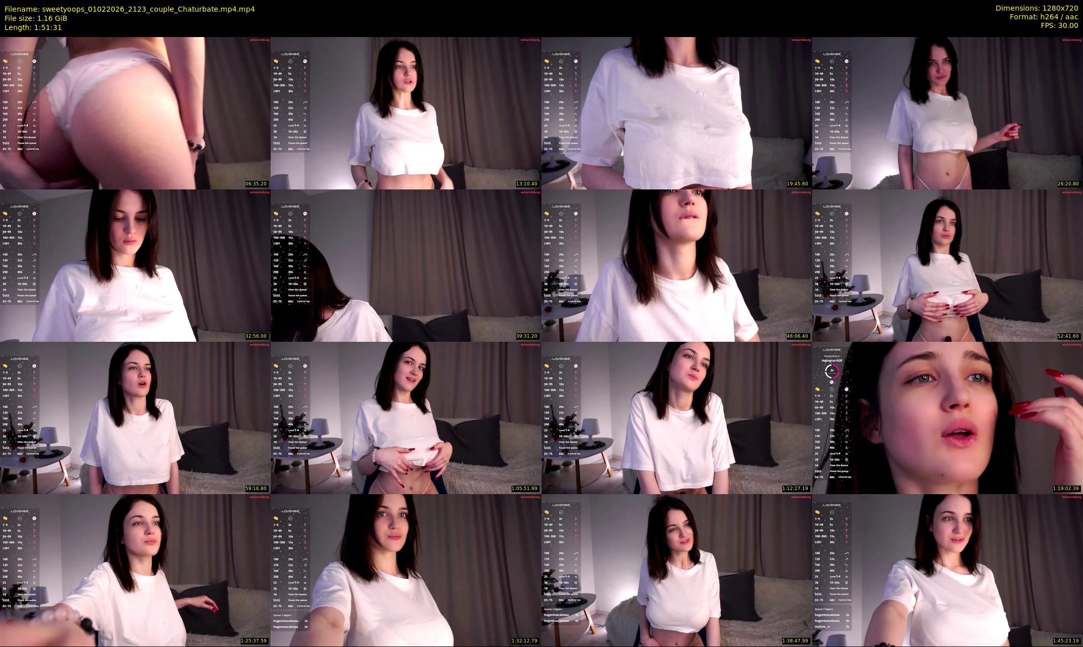sweetyoops — 112 minute Chaturbate female cam show recording, 720p, Feb 1, 2026