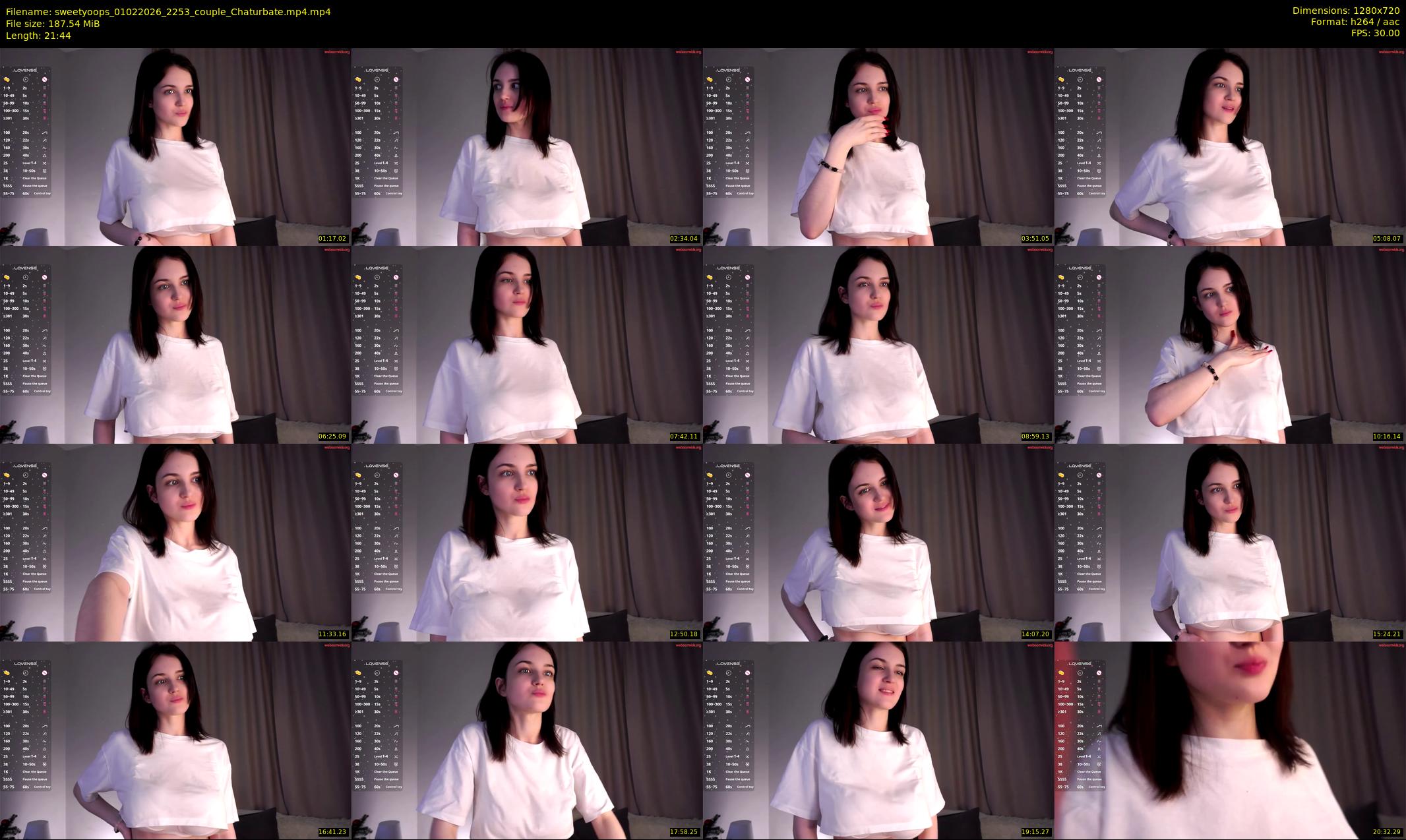 sweetyoops — 22 minute Chaturbate female cam show recording, 720p, Feb 1, 2026