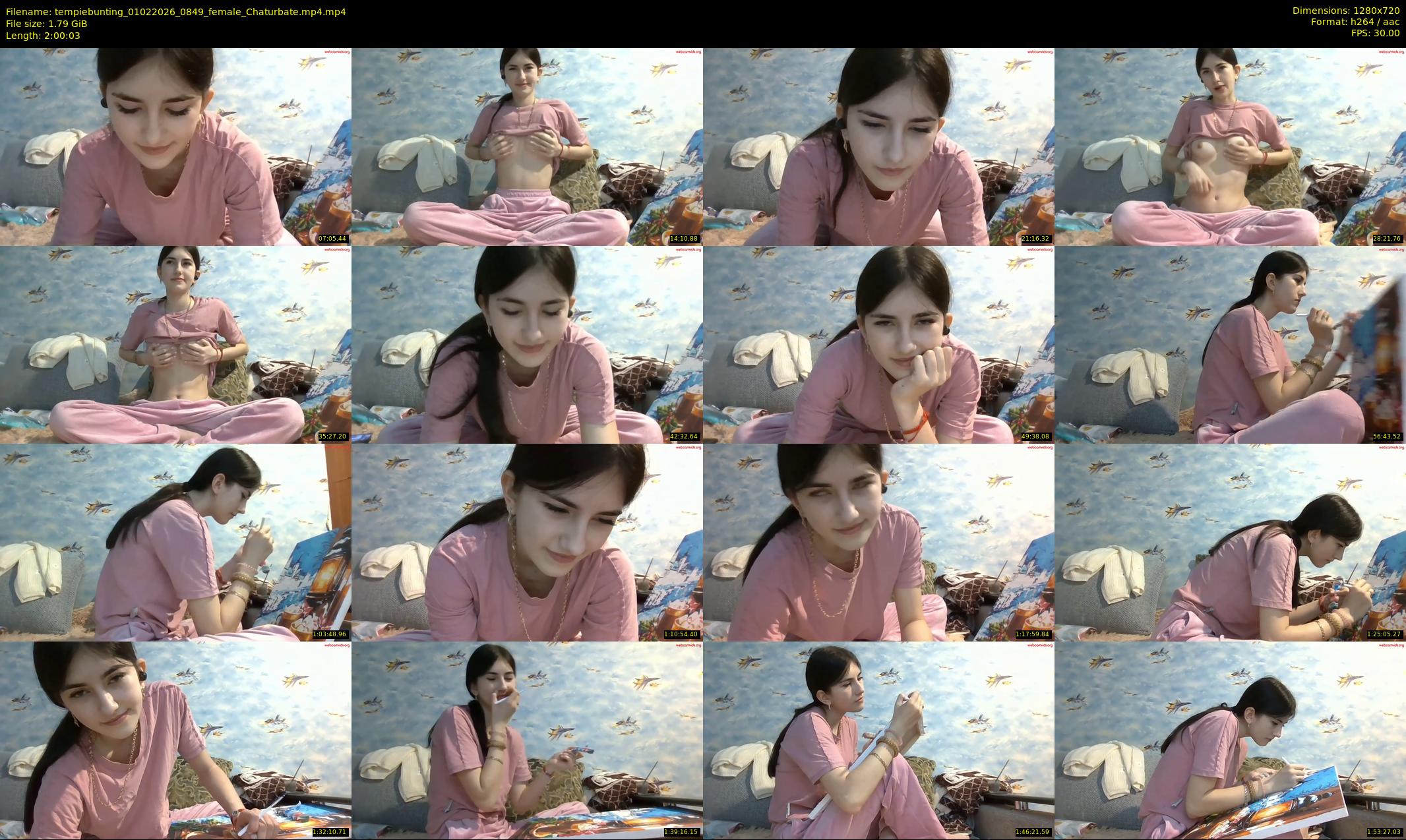 tempiebunting — 121 minute Chaturbate female cam show recording, 720p, Feb 1, 2026