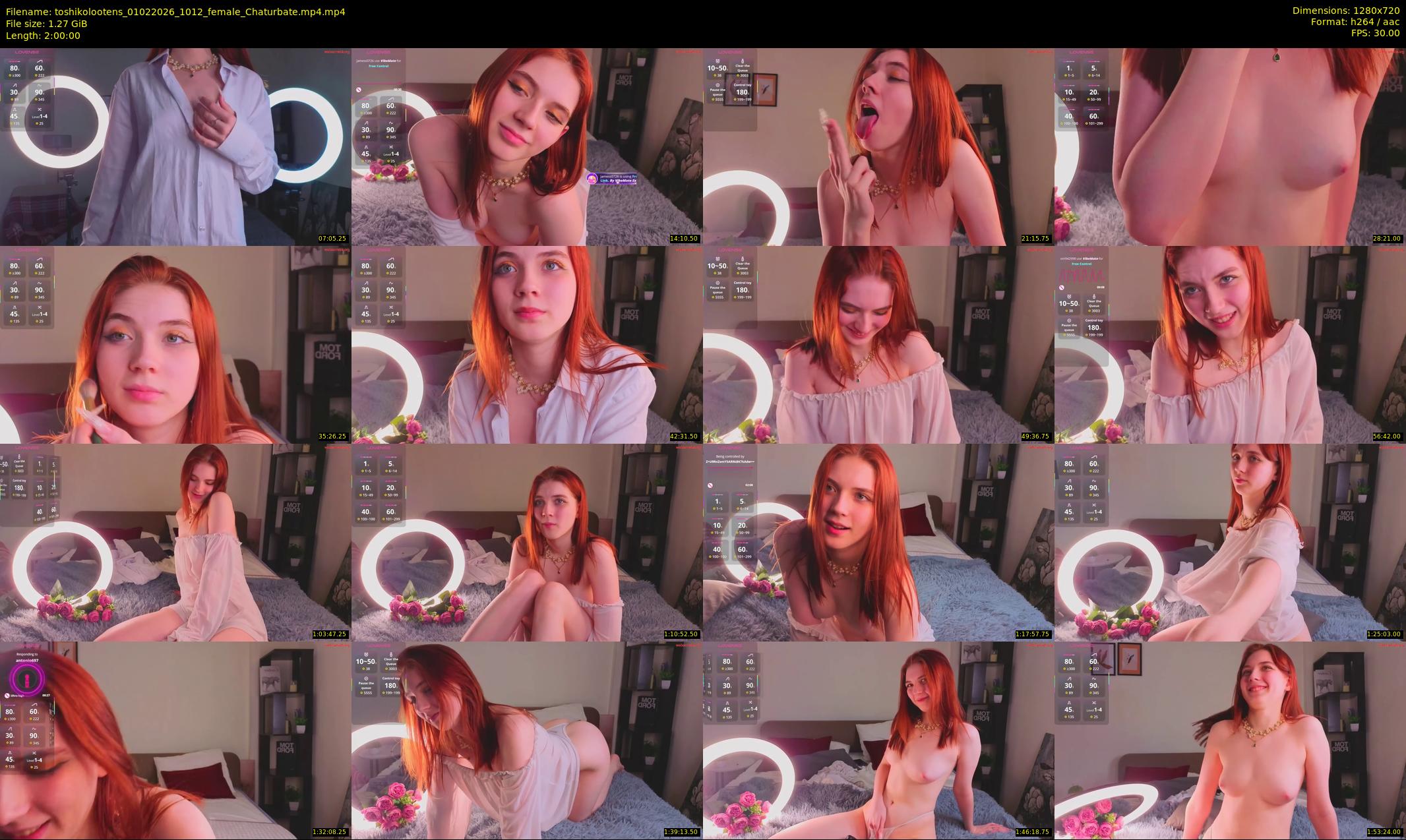 toshikolootens — 120 minute Chaturbate female cam show recording, 720p, Feb 1, 2026