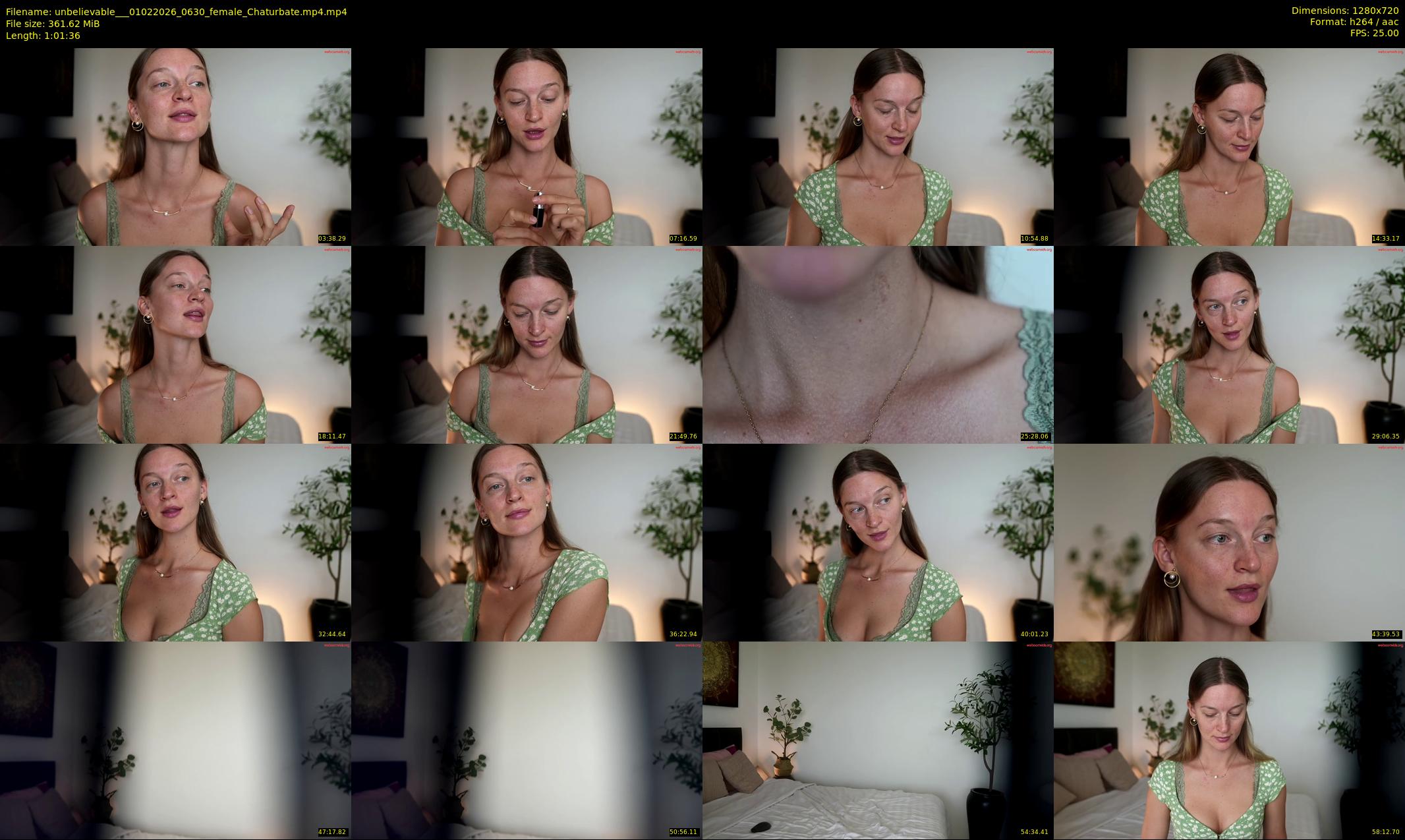 unbelievable__ — 62 minute Chaturbate female cam show recording, 720p, Feb 1, 2026