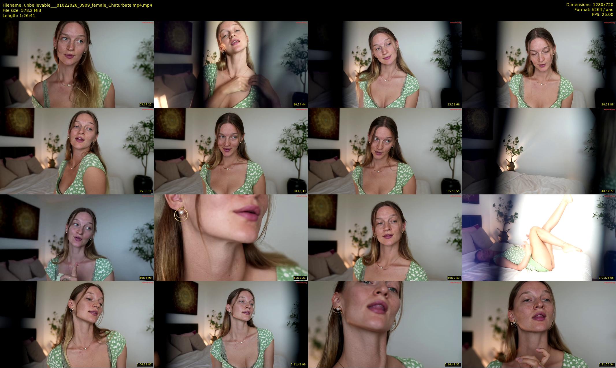 unbelievable__ — 87 minute Chaturbate female cam show recording, 720p, Feb 1, 2026