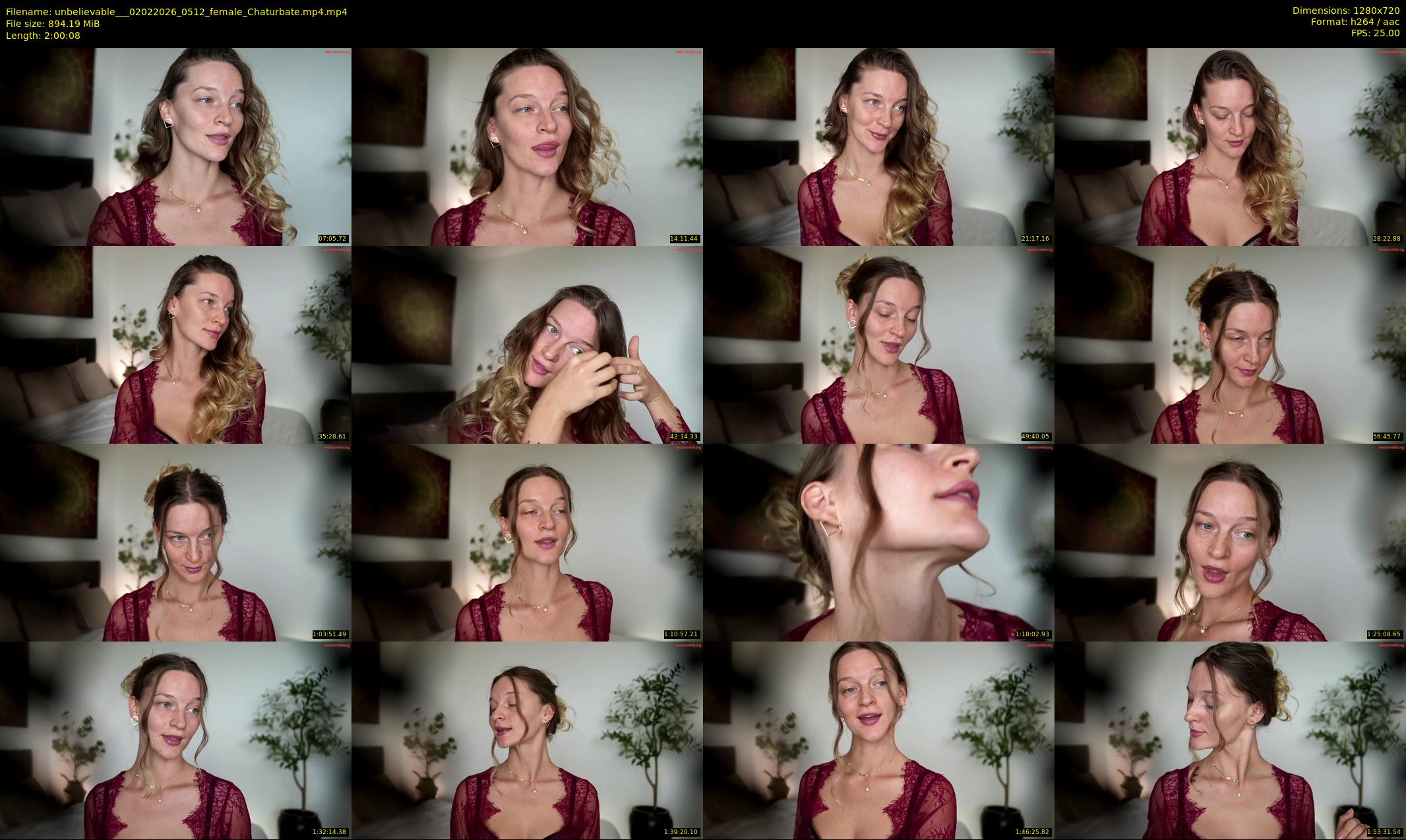 unbelievable__ — 121 minute Chaturbate female cam show recording, 720p, Feb 2, 2026