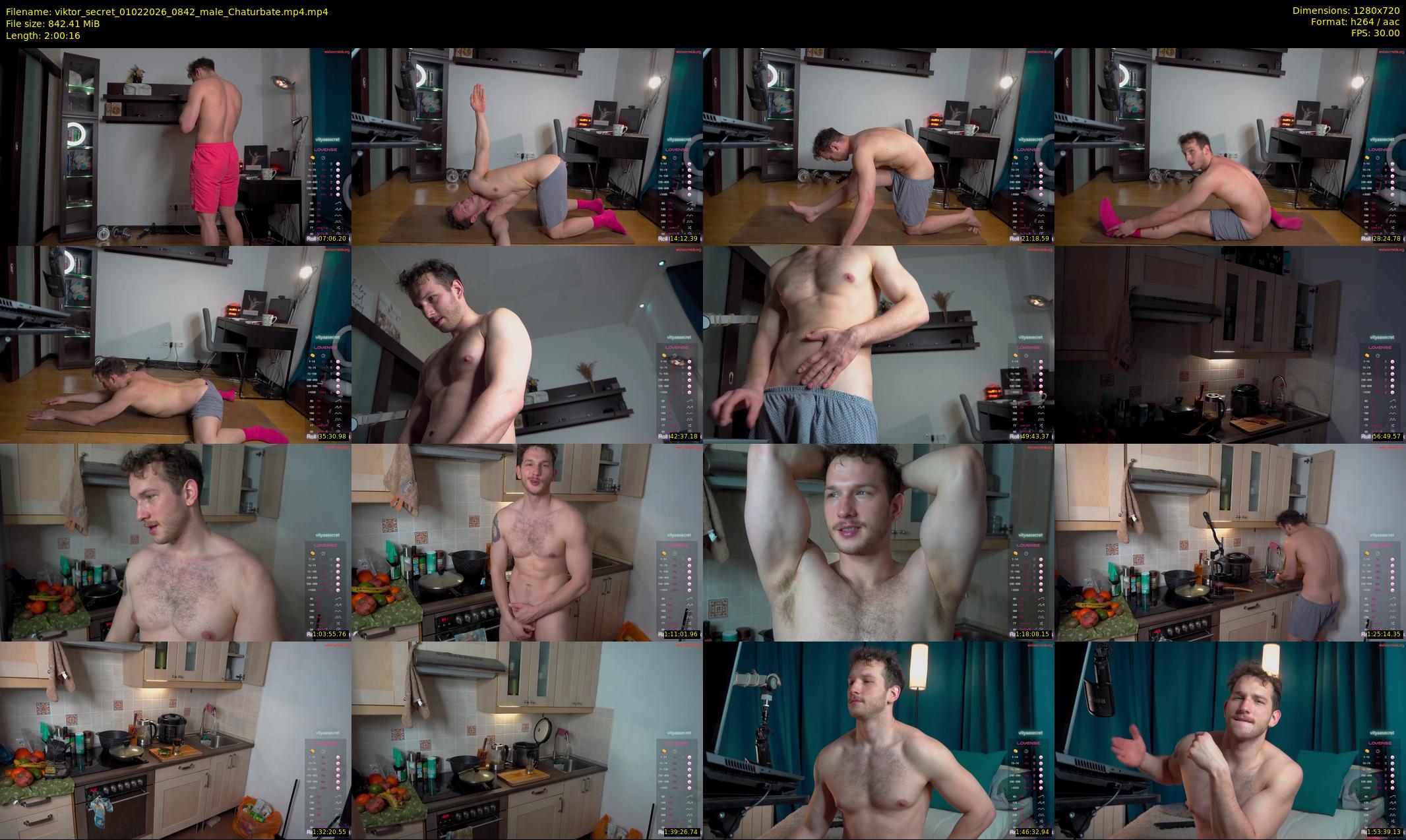 viktor_secret — 121 minute Chaturbate male cam show recording, 720p, Feb 1, 2026