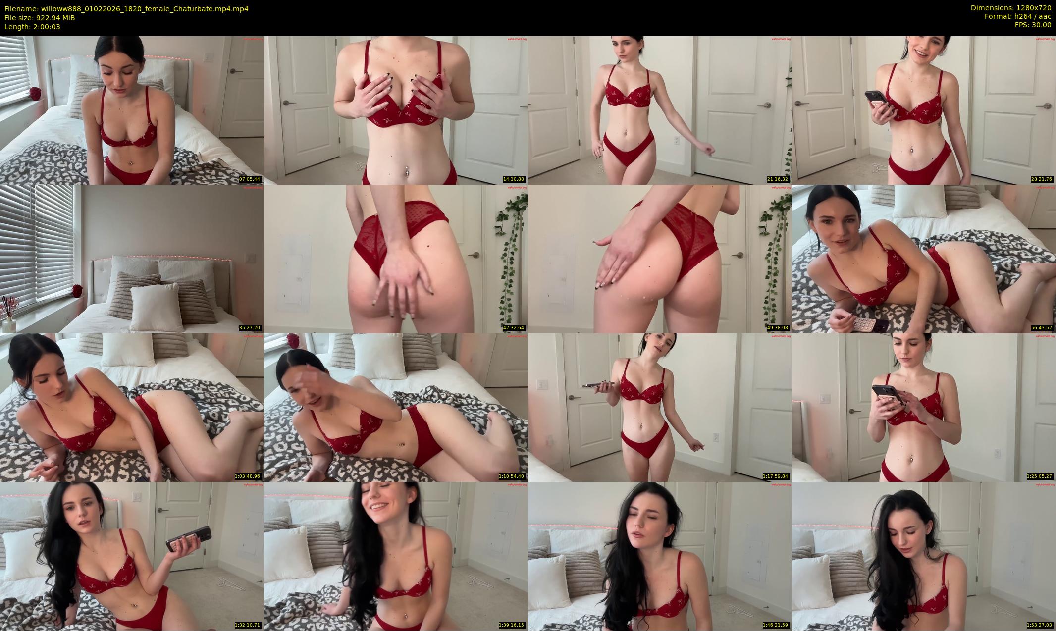 willoww888 — 121 minute Chaturbate female cam show recording, 720p, Feb 1, 2026