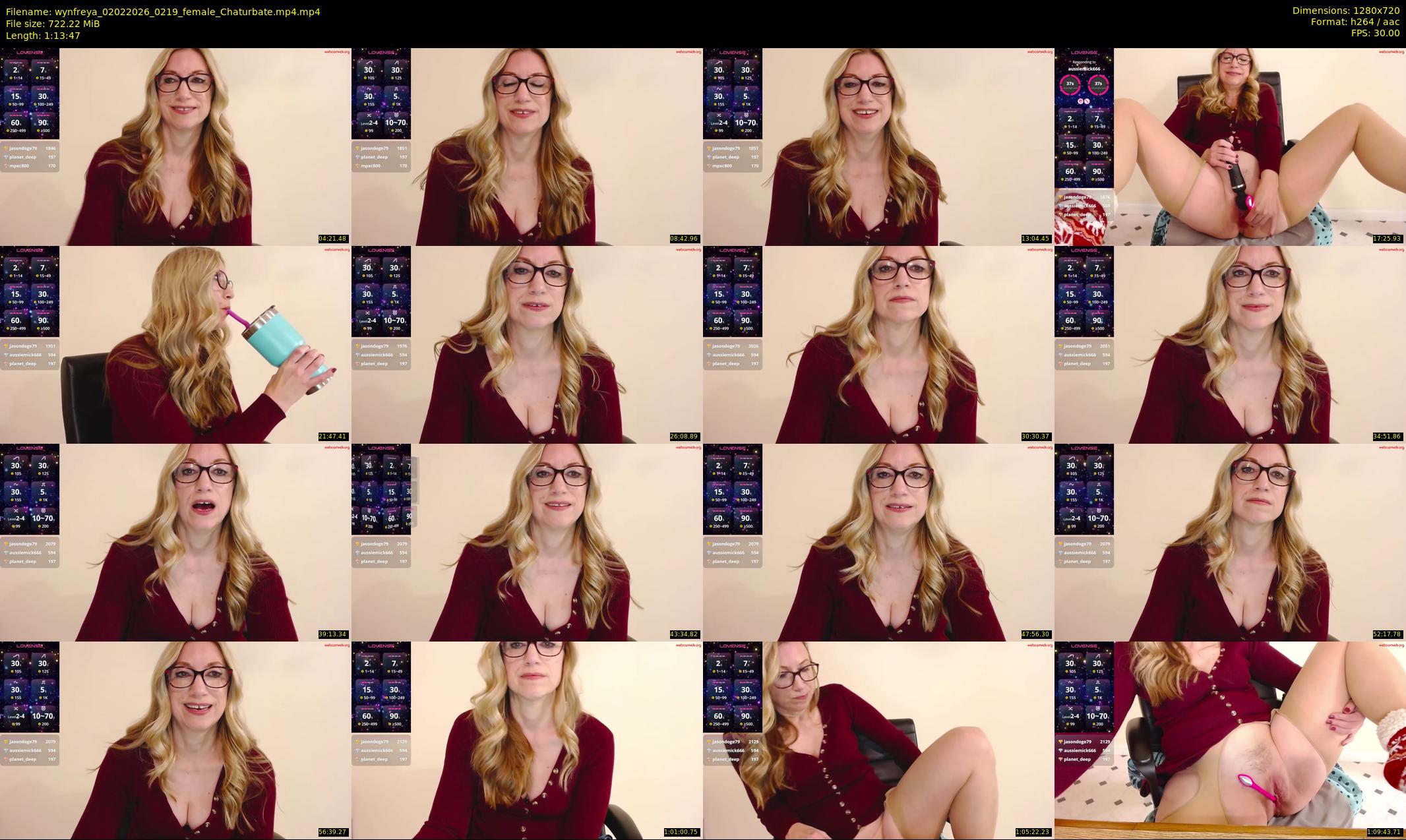 wynfreya — 74 minute Chaturbate female cam show recording, 720p, Feb 2, 2026