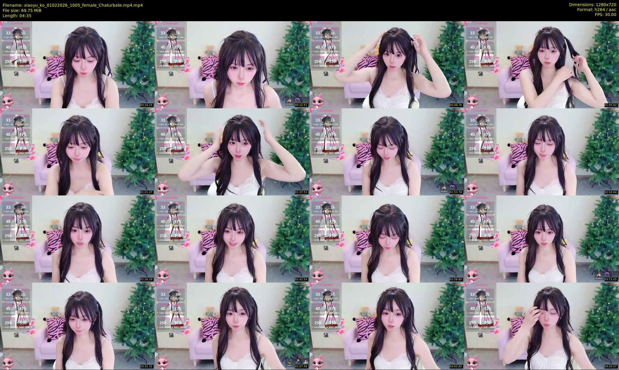 xiaoyu_ko — 5 minute Chaturbate female cam show recording, 720p, Feb 1, 2026