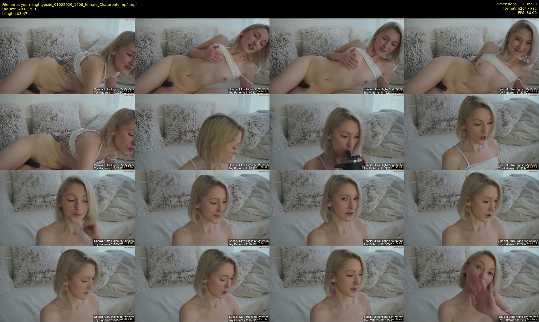 yournaughtypixie — 4 minute Chaturbate couple cam show recording, 720p, Feb 1, 2026
