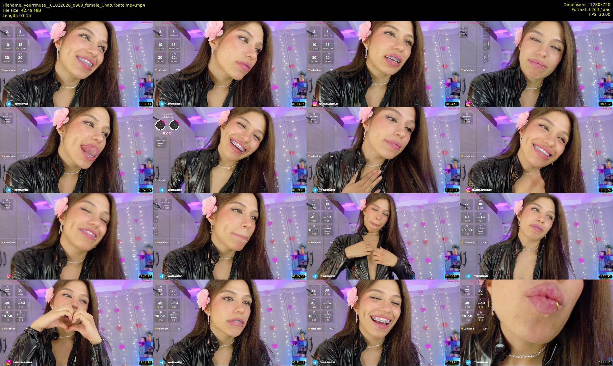 yourrmuse_ — 4 minute Chaturbate female cam show recording, 720p, Feb 1, 2026
