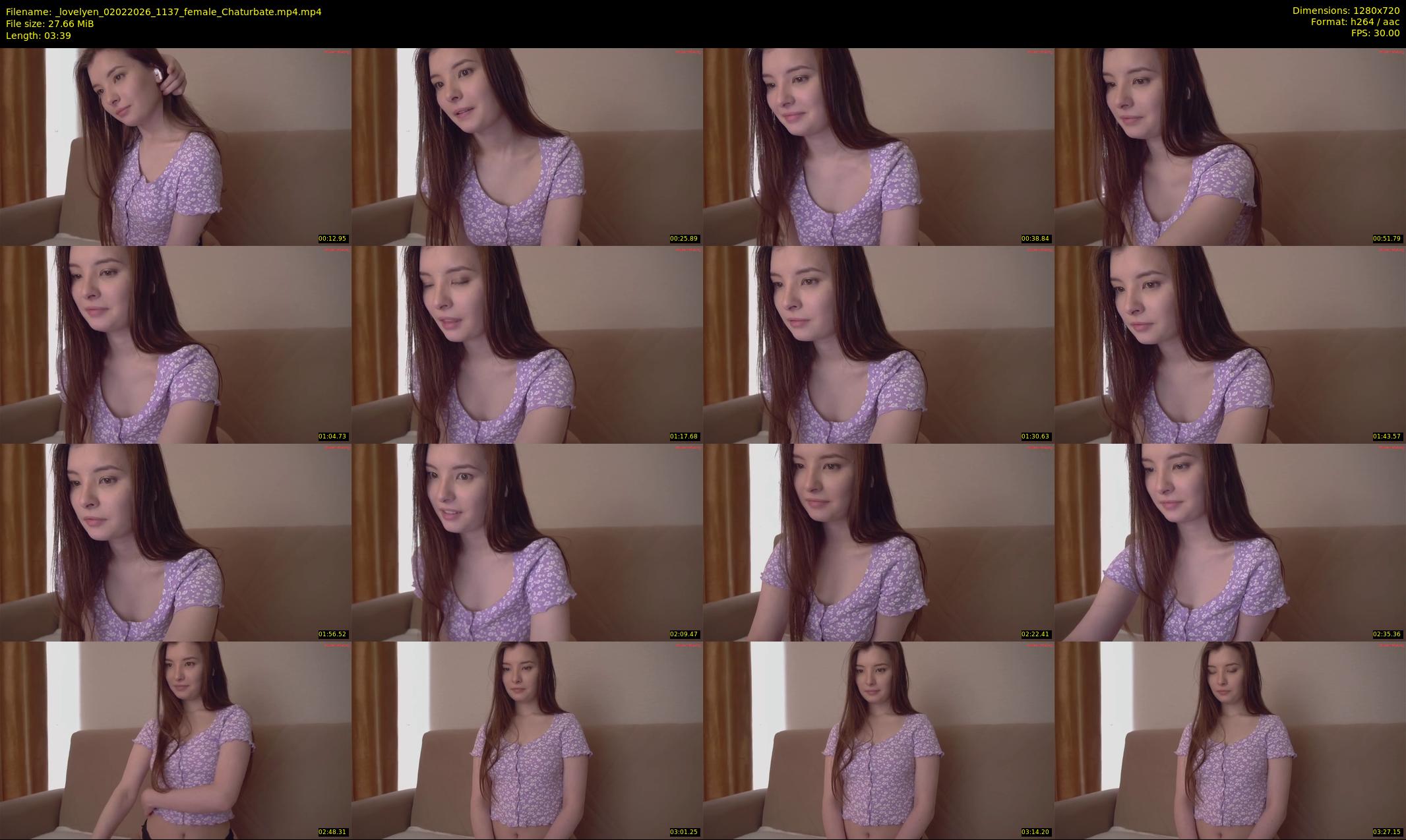 _lovelyen — 4 minute Chaturbate female cam show recording, 720p, Feb 2, 2026