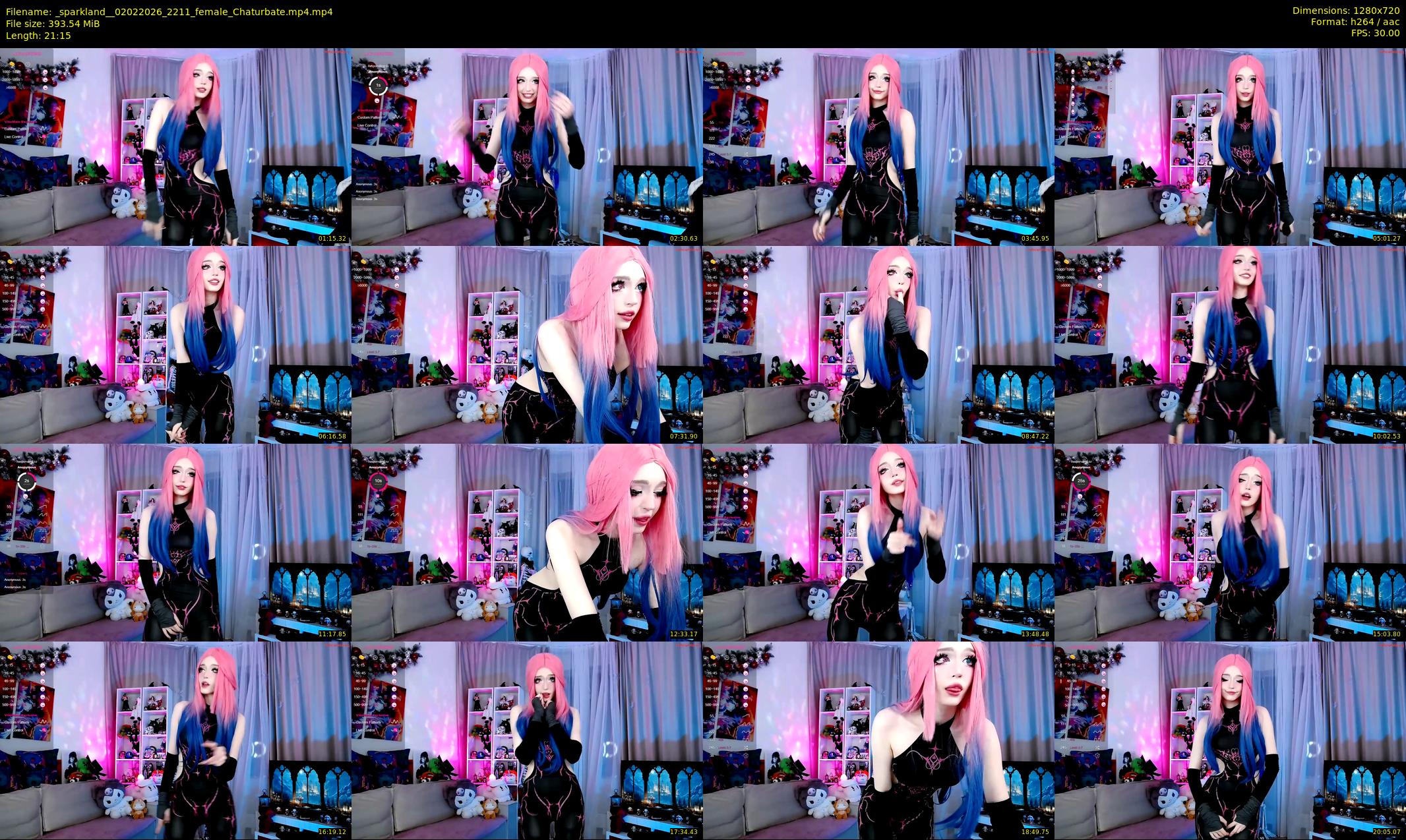 _sparkland_ — 22 minute Chaturbate female cam show recording, 720p, Feb 2, 2026