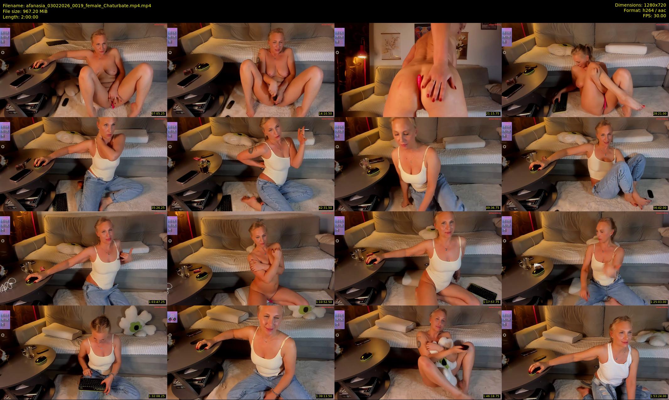 afanasia — 120 minute Chaturbate female cam show recording, 720p, Feb 3, 2026