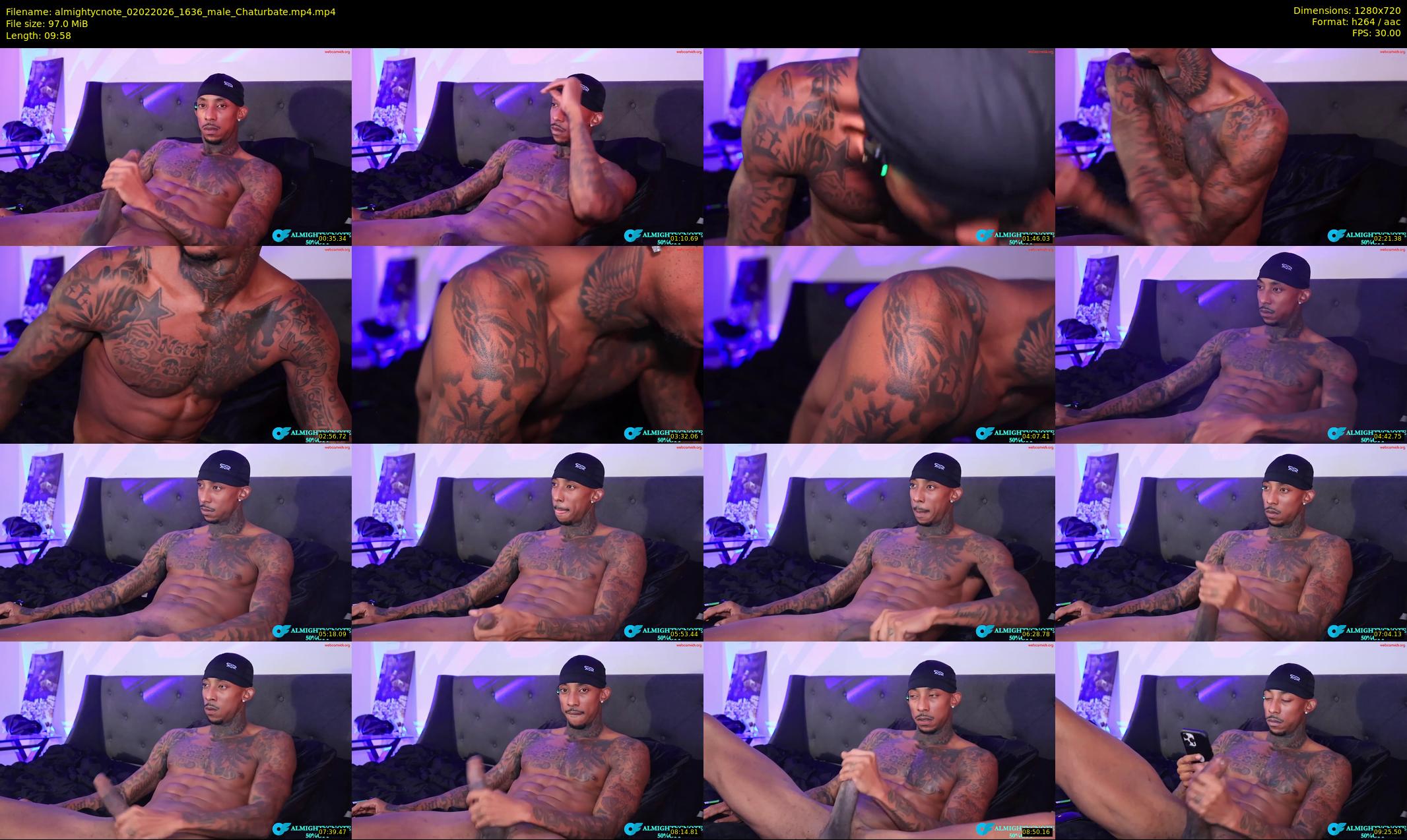 almightycnote — 10 minute Chaturbate male cam show recording, 720p, Feb 2, 2026