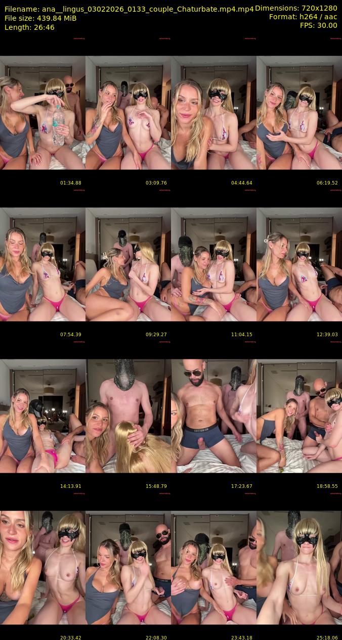 ana__lingus — 27 minute Chaturbate couple cam show recording, 1080p, Feb 3, 2026