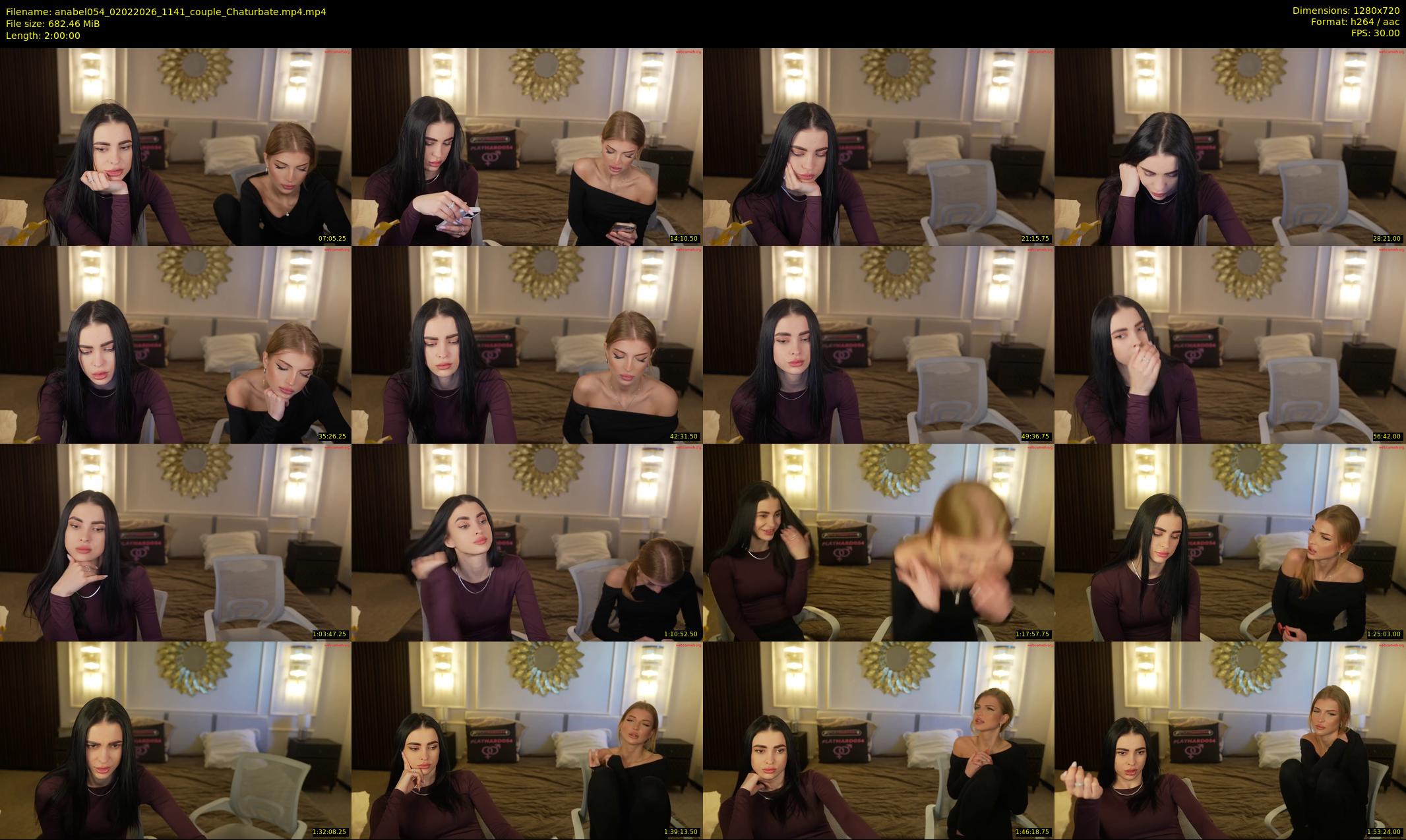 anabel054 — 120 minute Chaturbate female cam show recording, 720p, Feb 2, 2026