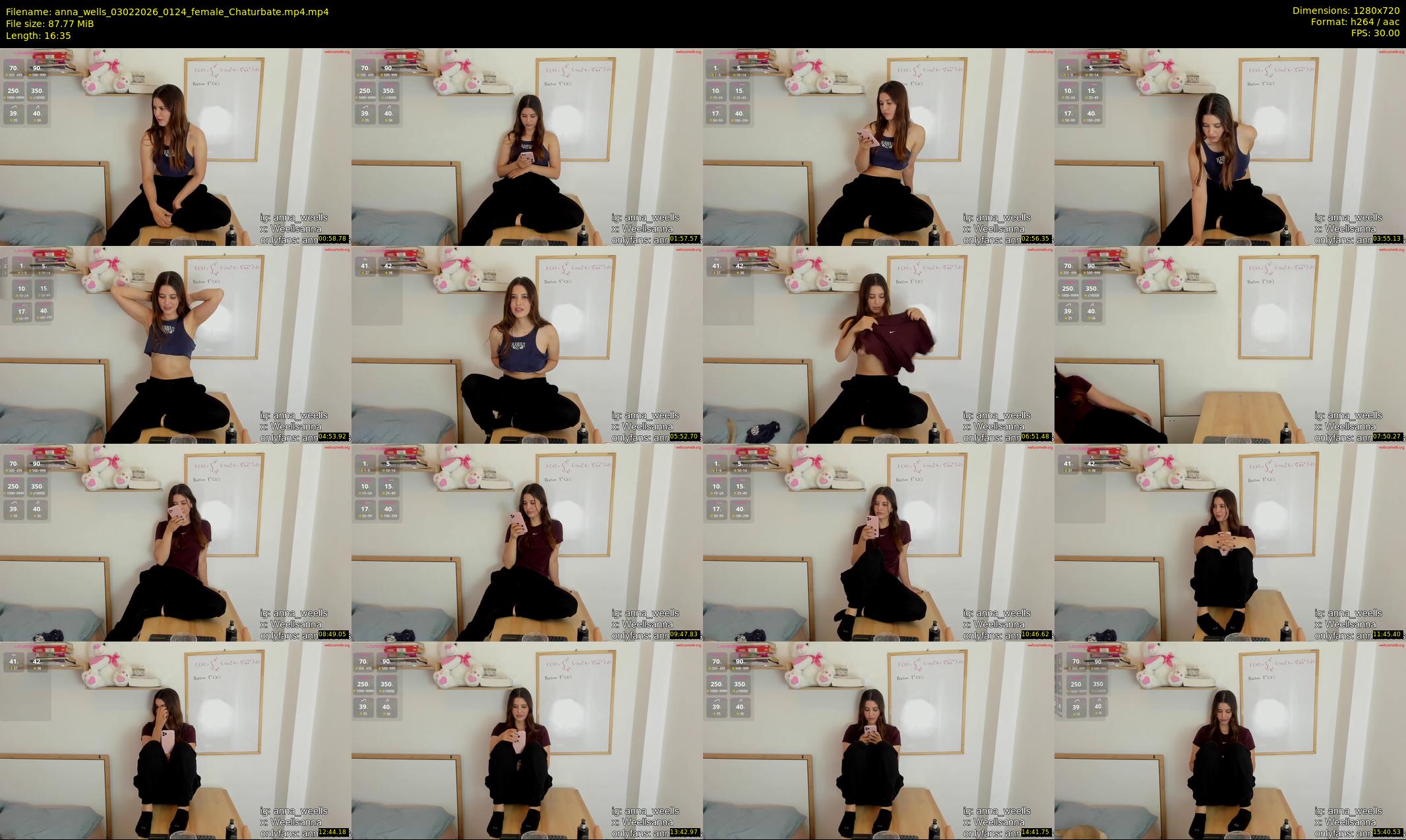 anna_wells — 17 minute Chaturbate female cam show recording, 720p, Feb 3, 2026