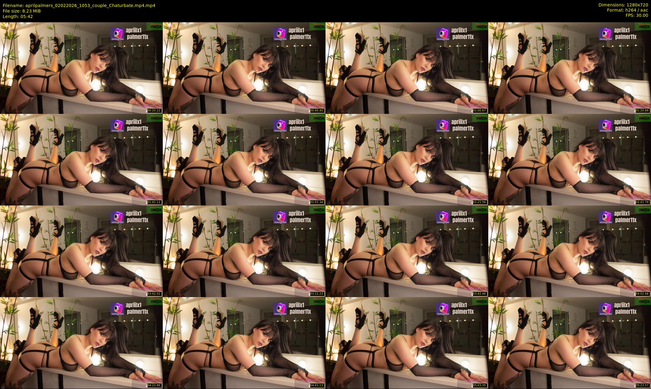 aprilpalmers — 6 minute Chaturbate female cam show recording, 720p, Feb 2, 2026