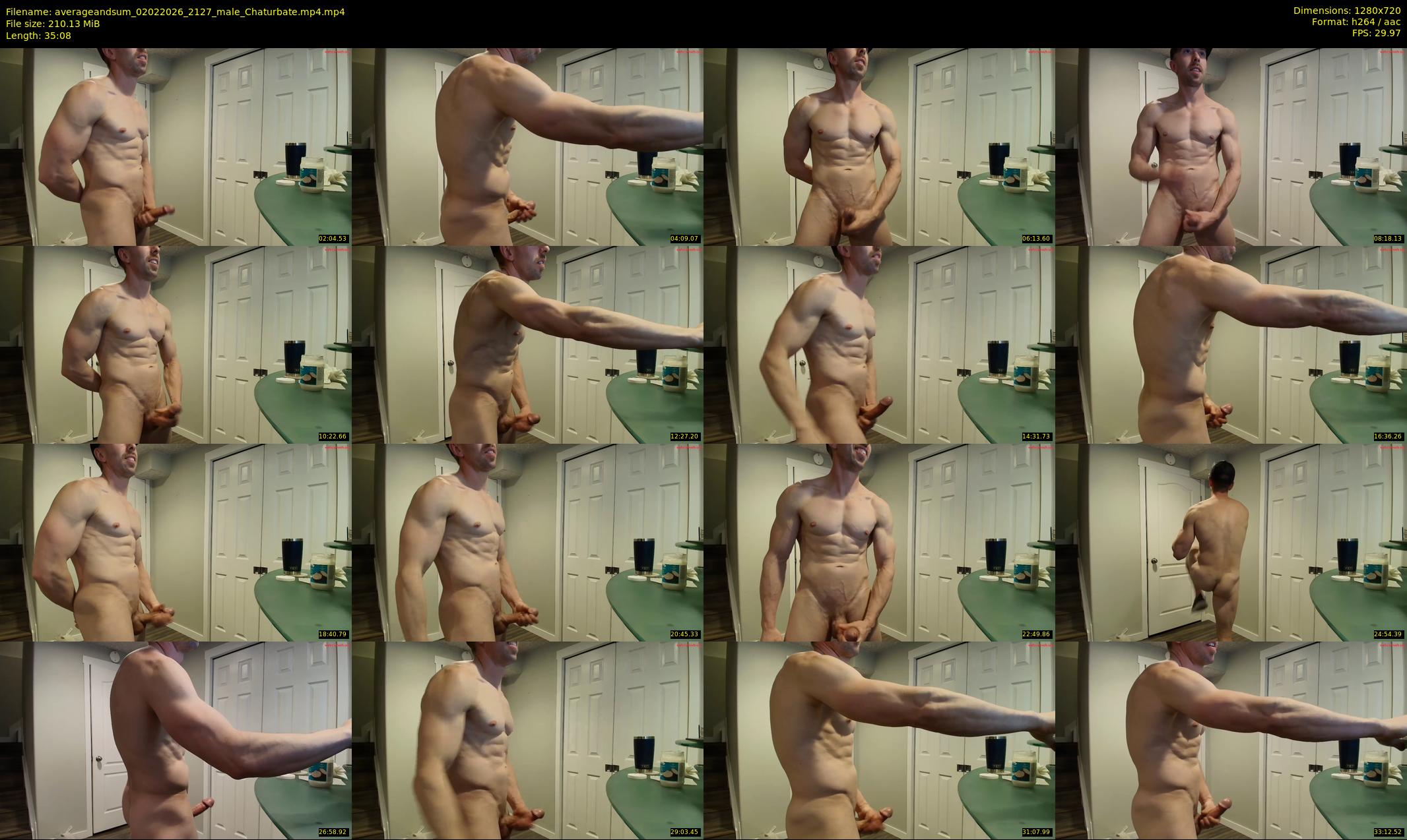 averageandsum — 36 minute Chaturbate male cam show recording, 720p, Feb 2, 2026