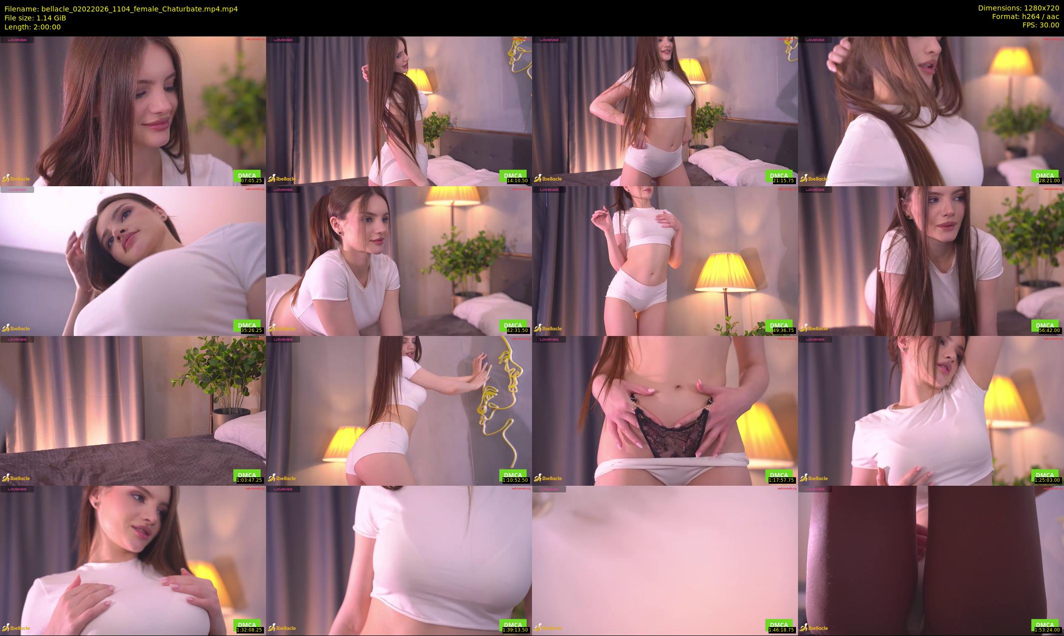 bellacle — 120 minute Chaturbate female cam show recording, 720p, Feb 2, 2026
